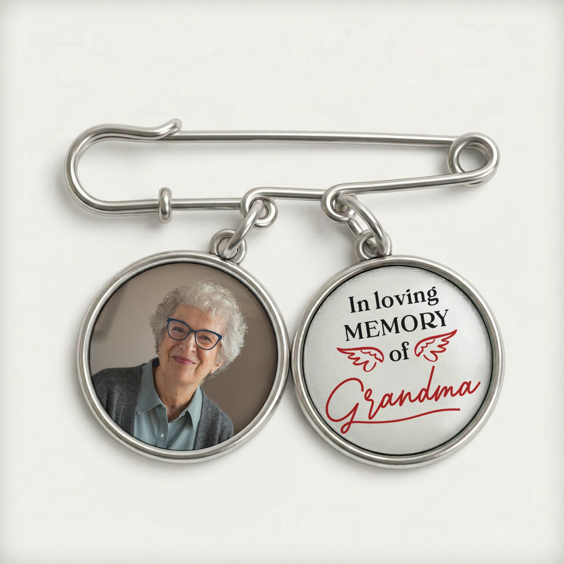 Memorial On Graduation Day - Personalized Lapel Pin With Charms