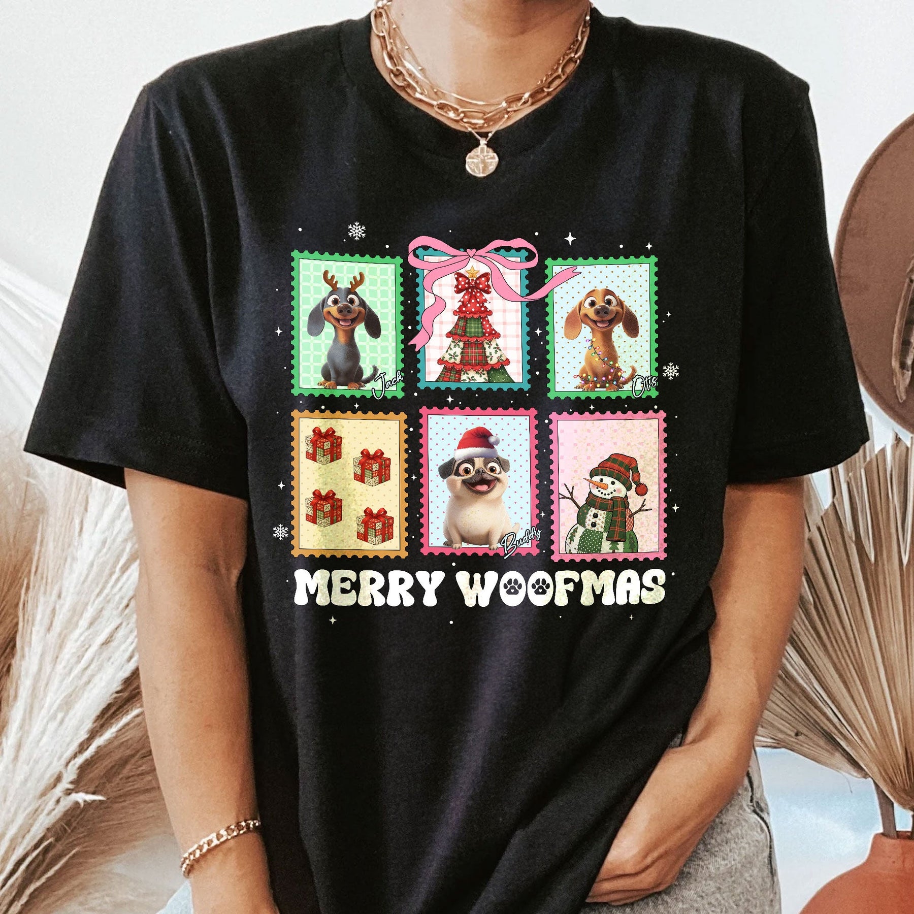 Merry Christmas Pet Lovers Stamp - Personalized Shirt