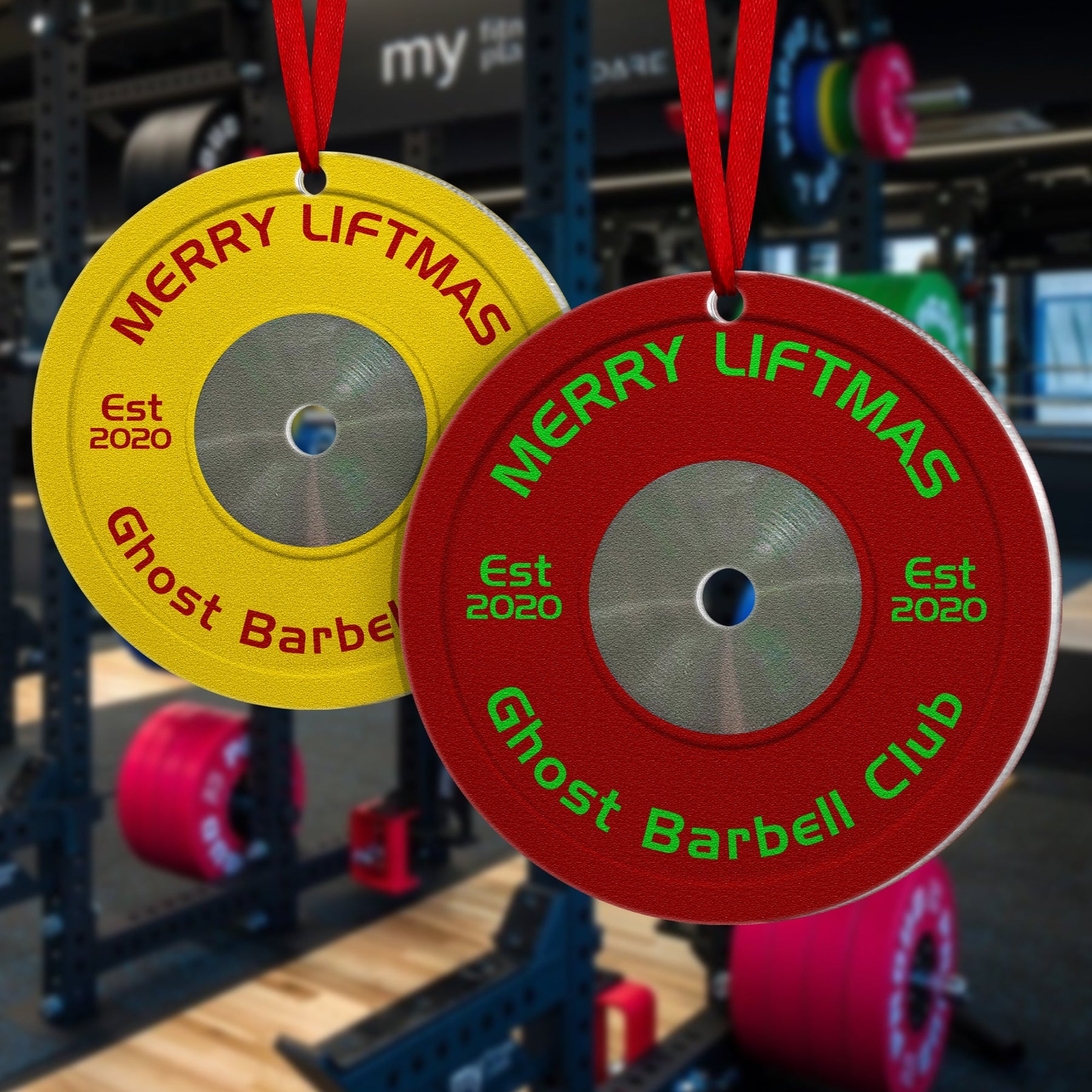 [Only available in the U.S] Merry Liftmas - Personalized Aluminum Ornament