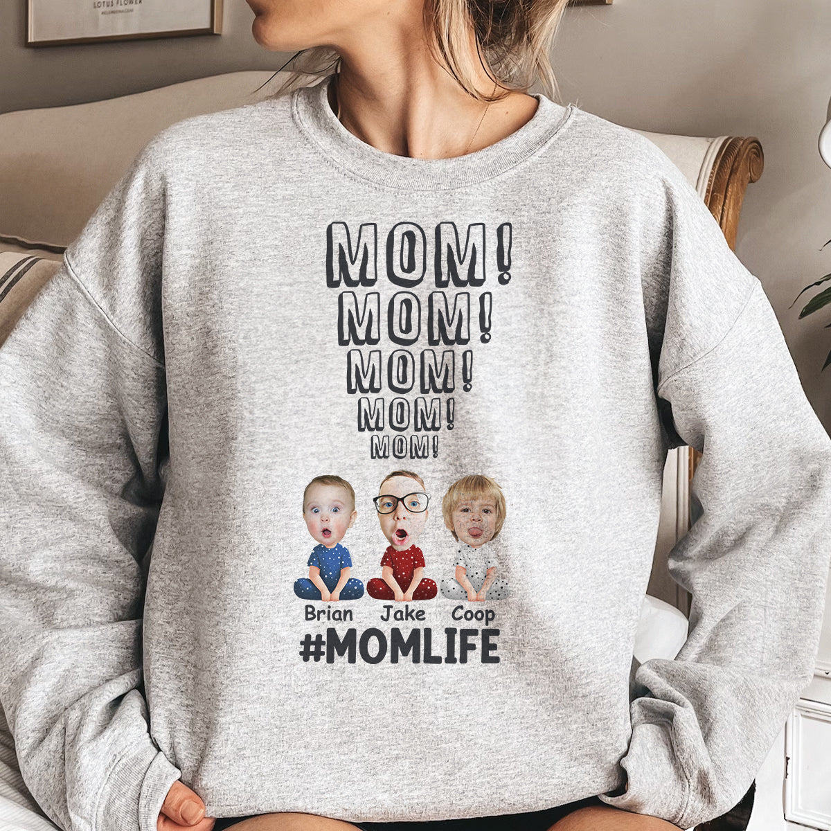 Mom Life Funny Cartoon Version - Personalized Photo Shirt