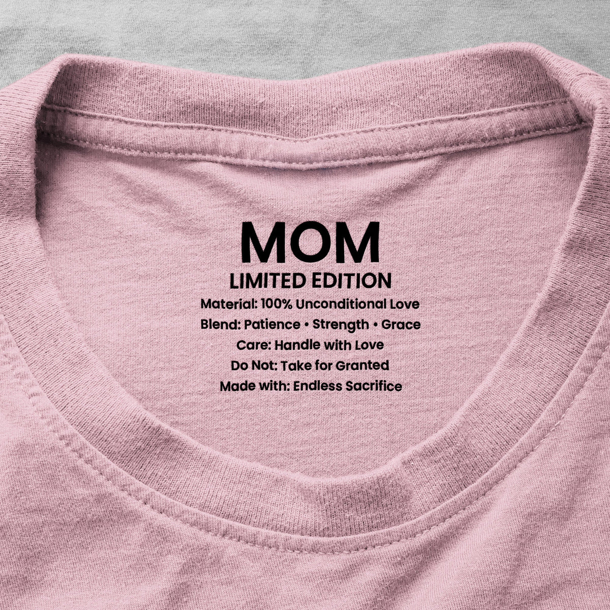 Mom Care Label - Hidden Message Shirt Mother's Day Gifts - Personalized Shirt