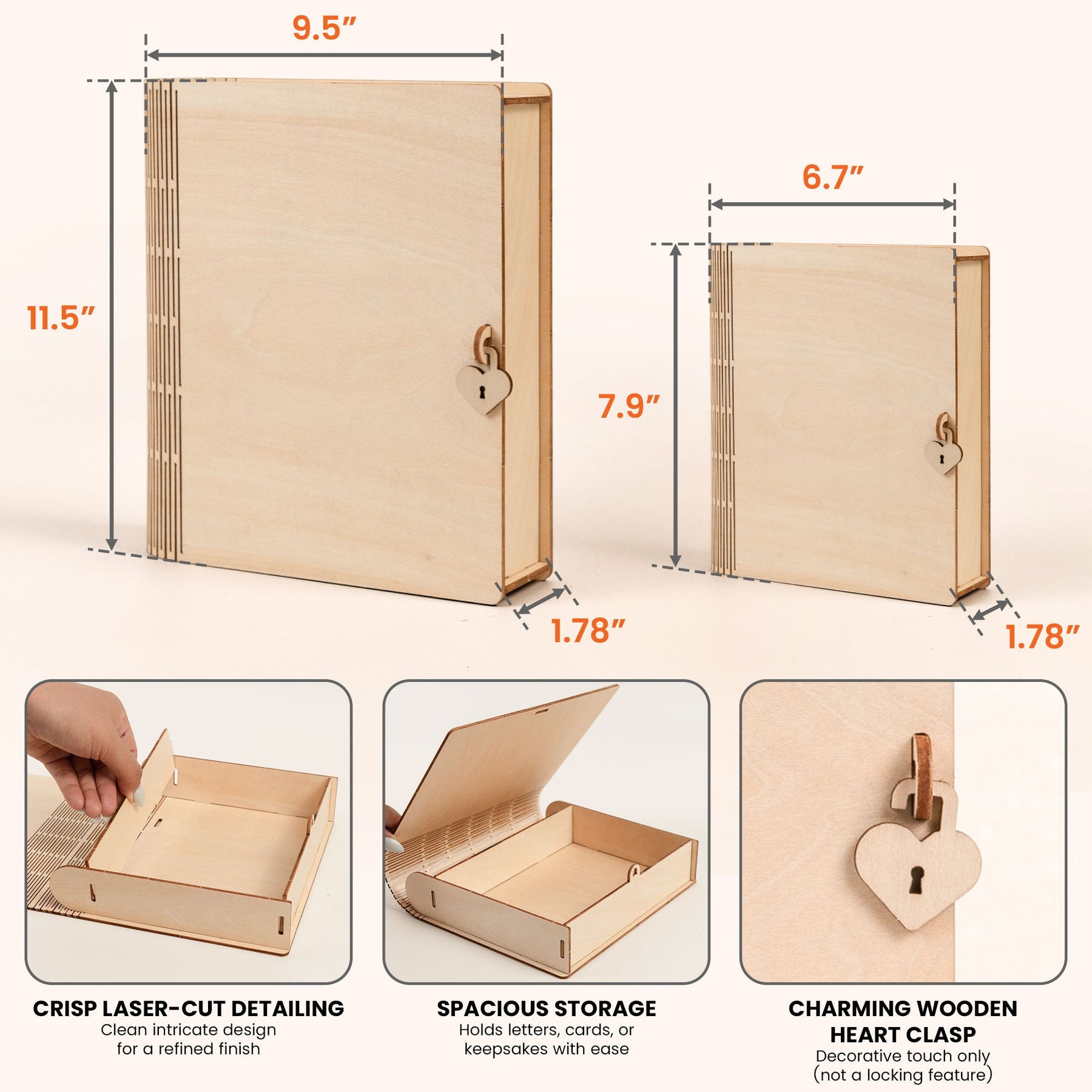 Moments To Cherish Forever - Personalized Wooden Book Box