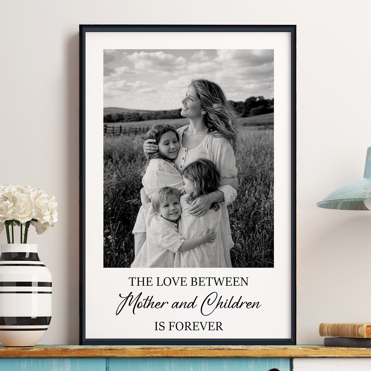 Mother And Daughters, Sons - Personalized Photo Poster