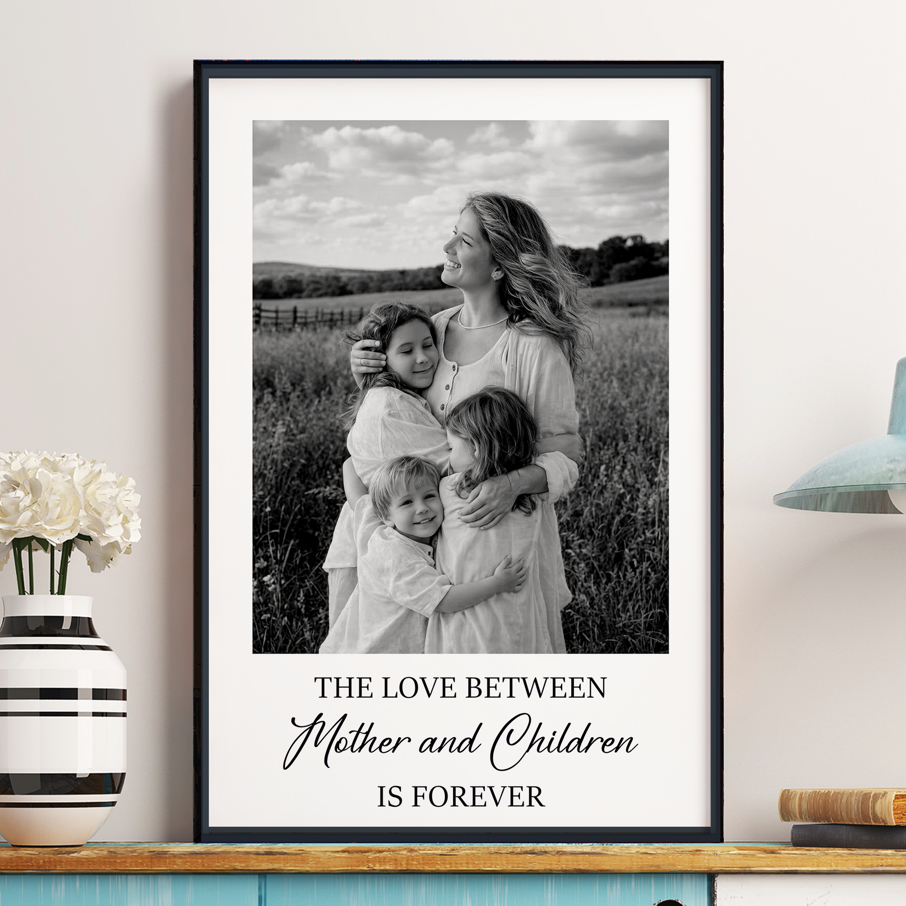 Mother And Daughters, Sons - Personalized Photo Poster