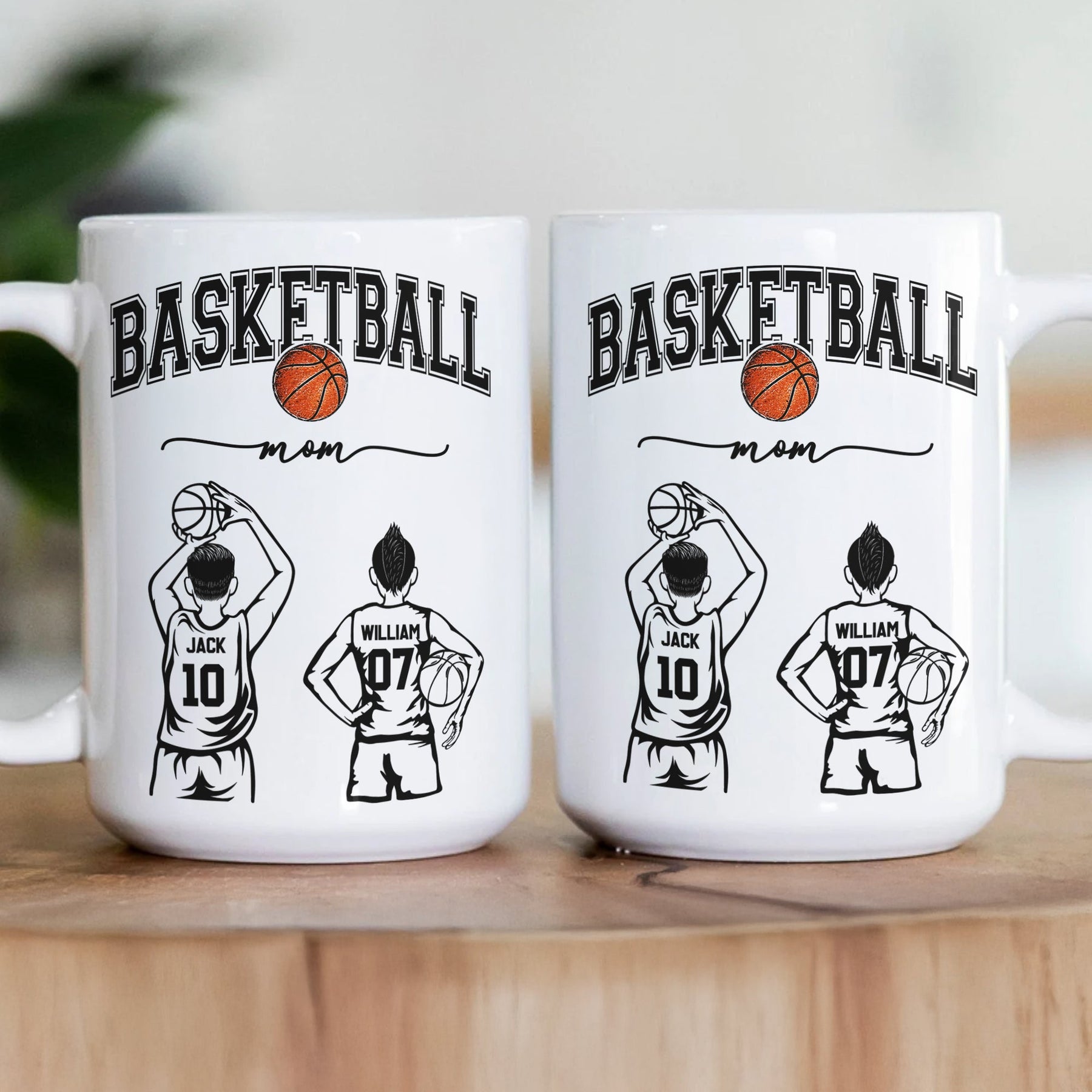 Mother's Day Gifts, Custom Basketball Mom, Grandma - Personalized Mug