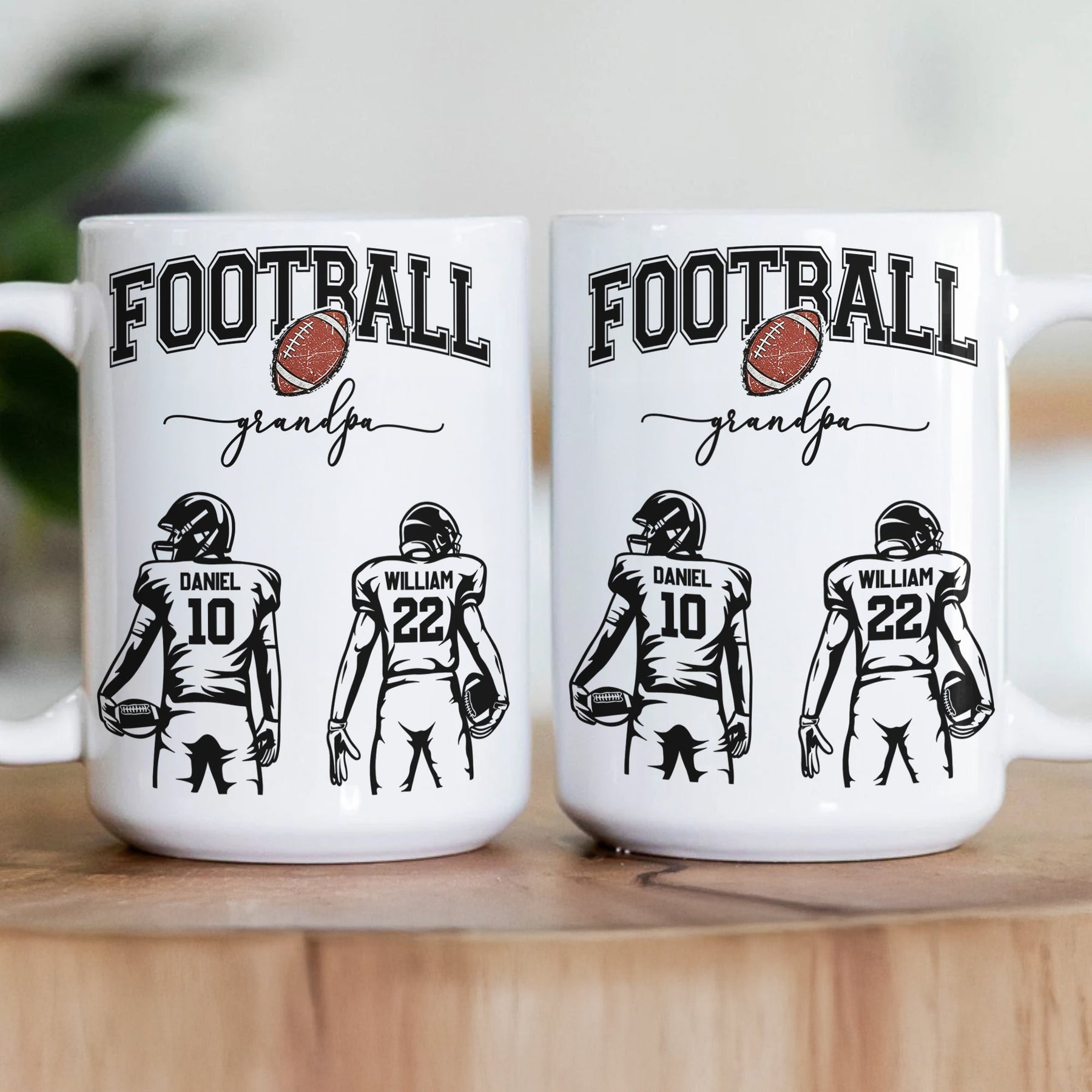 Mother's Day Gifts, Custom Football Mom, Grandma - Personalized Mug