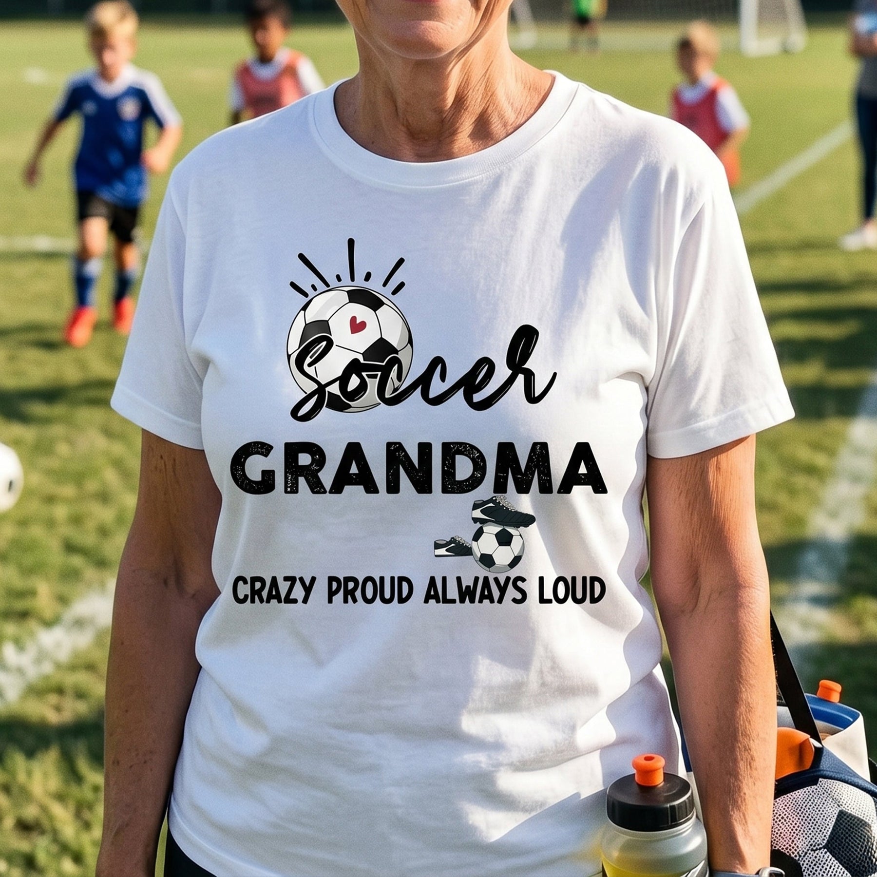 Mother's Day Gifts, Soccer Grandma, Crazy Proud, Always Loud - Personalized Shirt