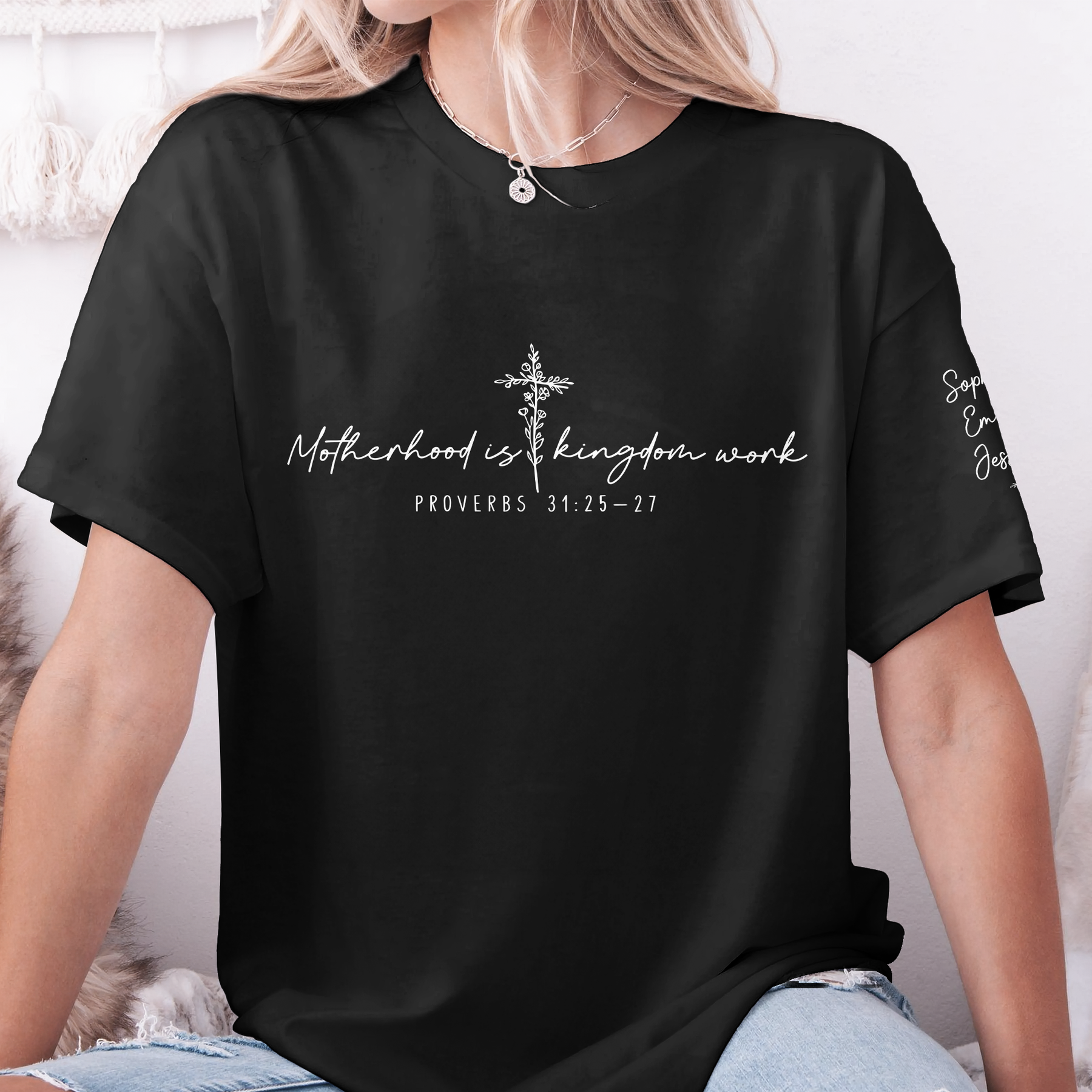 Motherhood Is Kingdom Work - Personalized Shirt