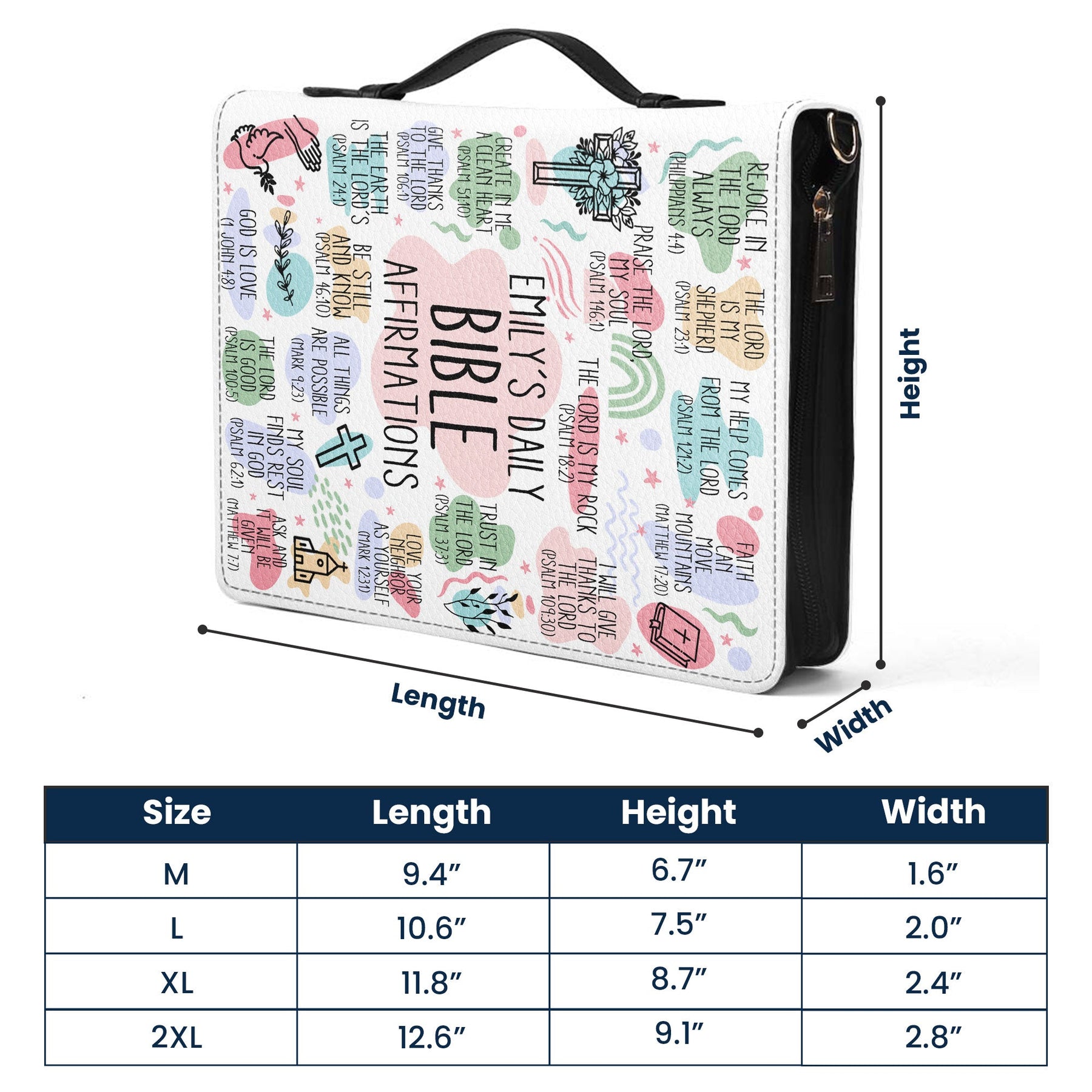 My Daily Bible Affirmations - Personalized Bible Cover