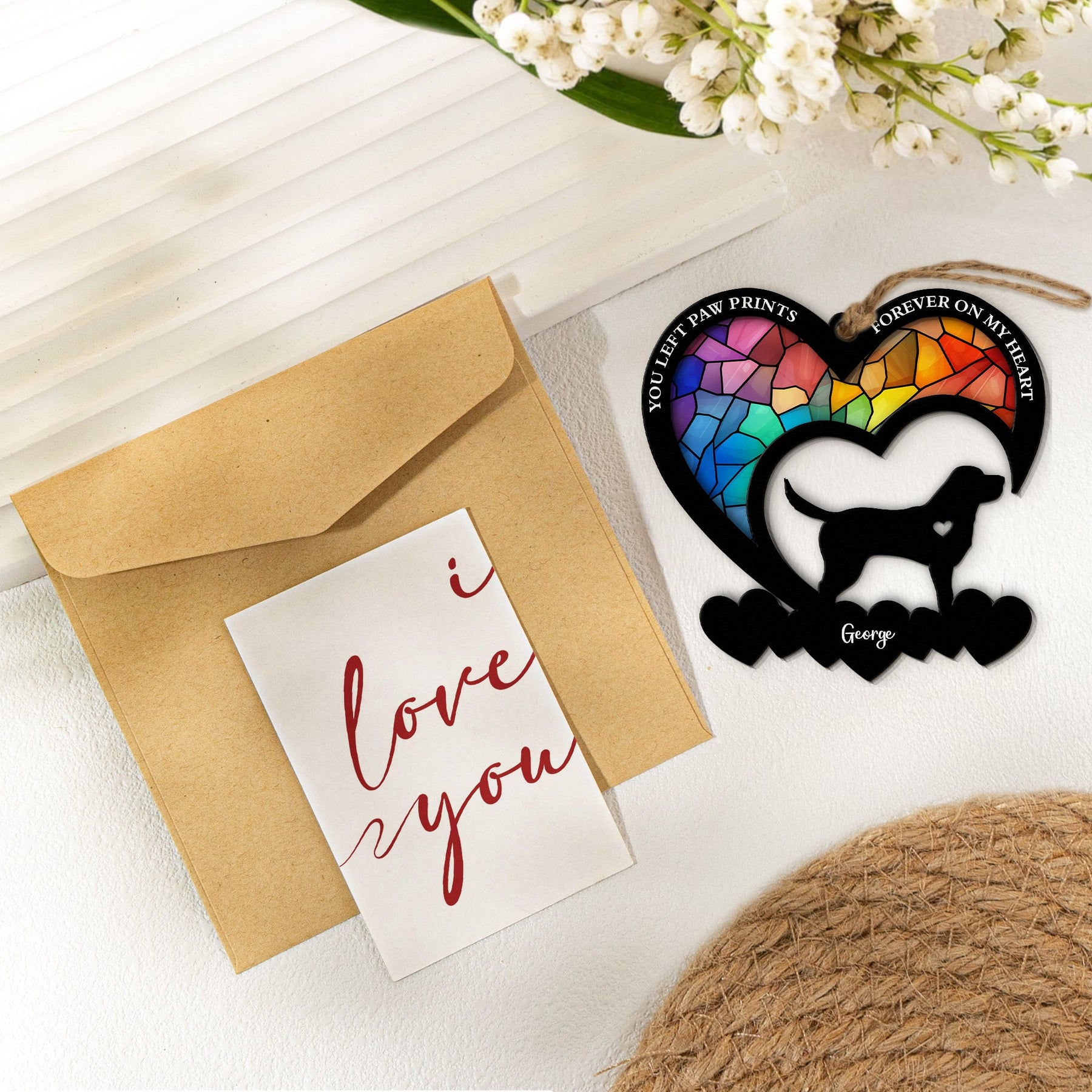 My Favorite Hello And My Hardest Goodbye - Personalized Suncatcher With Card