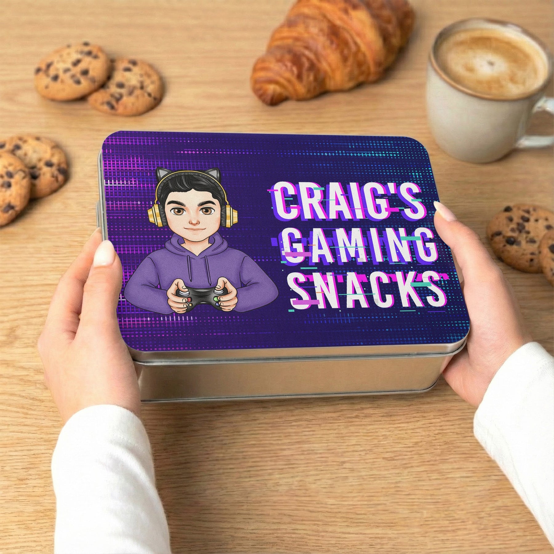 My Gaming Snacks - Personalized Cookie Tin Box