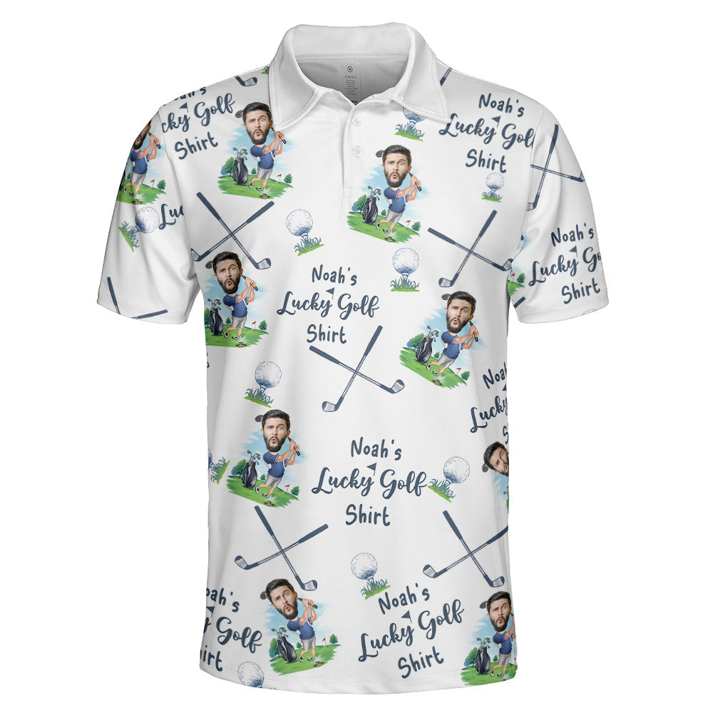My Lucky Golf Shirt - Personalized Photo Polo Shirt