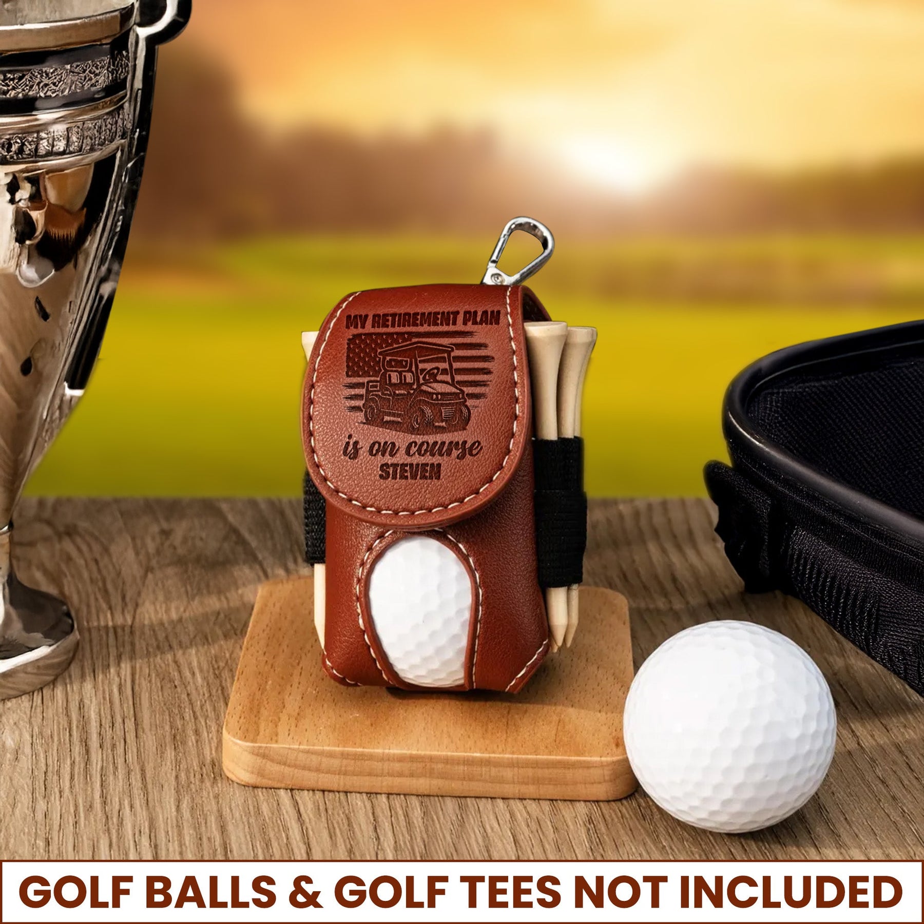 My Retirement Plan Is On Course - Personalized Golf Ball Holder