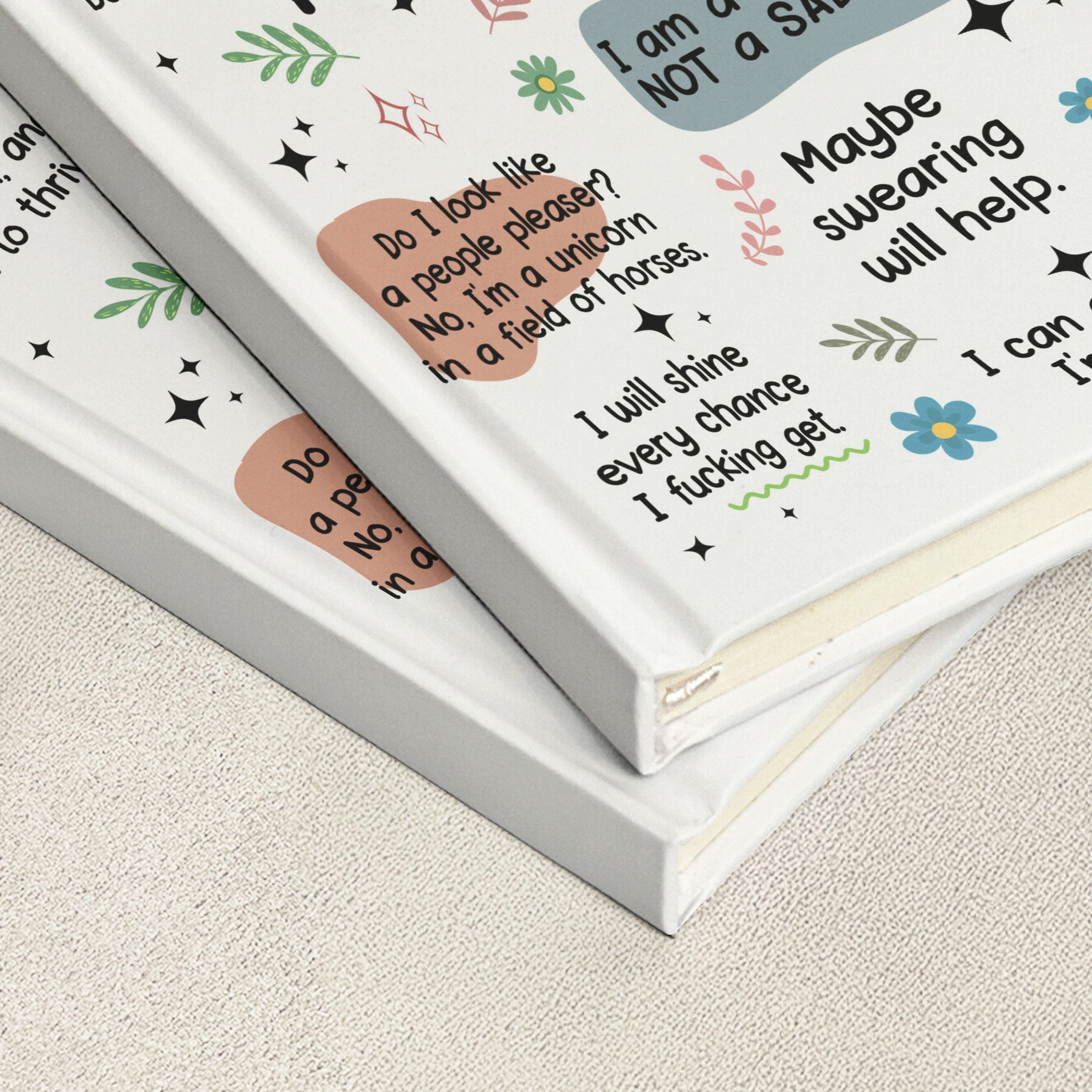My Swear Affirmations - Gifts For Daughter, Friend, For Me Gift - Personalized Hardcover Journal