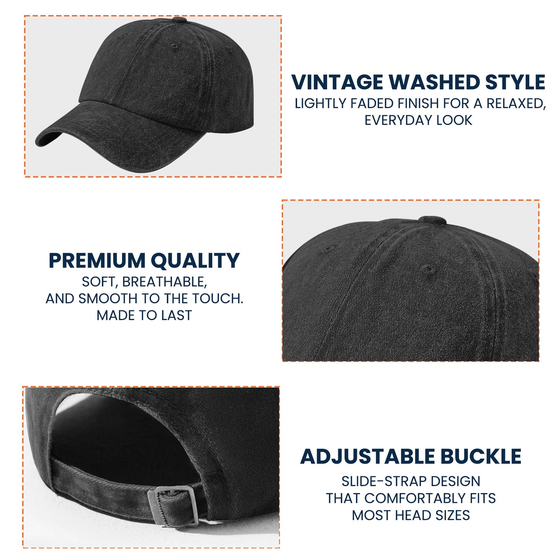 Name In Runes Viking - Personalized Distressed Denim Cap