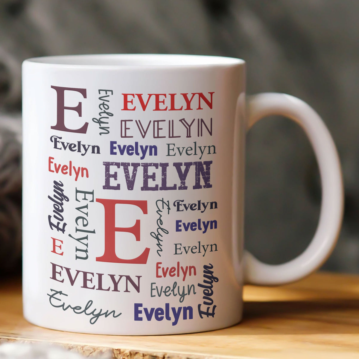 Name Pattern Initial - Personalized Mug