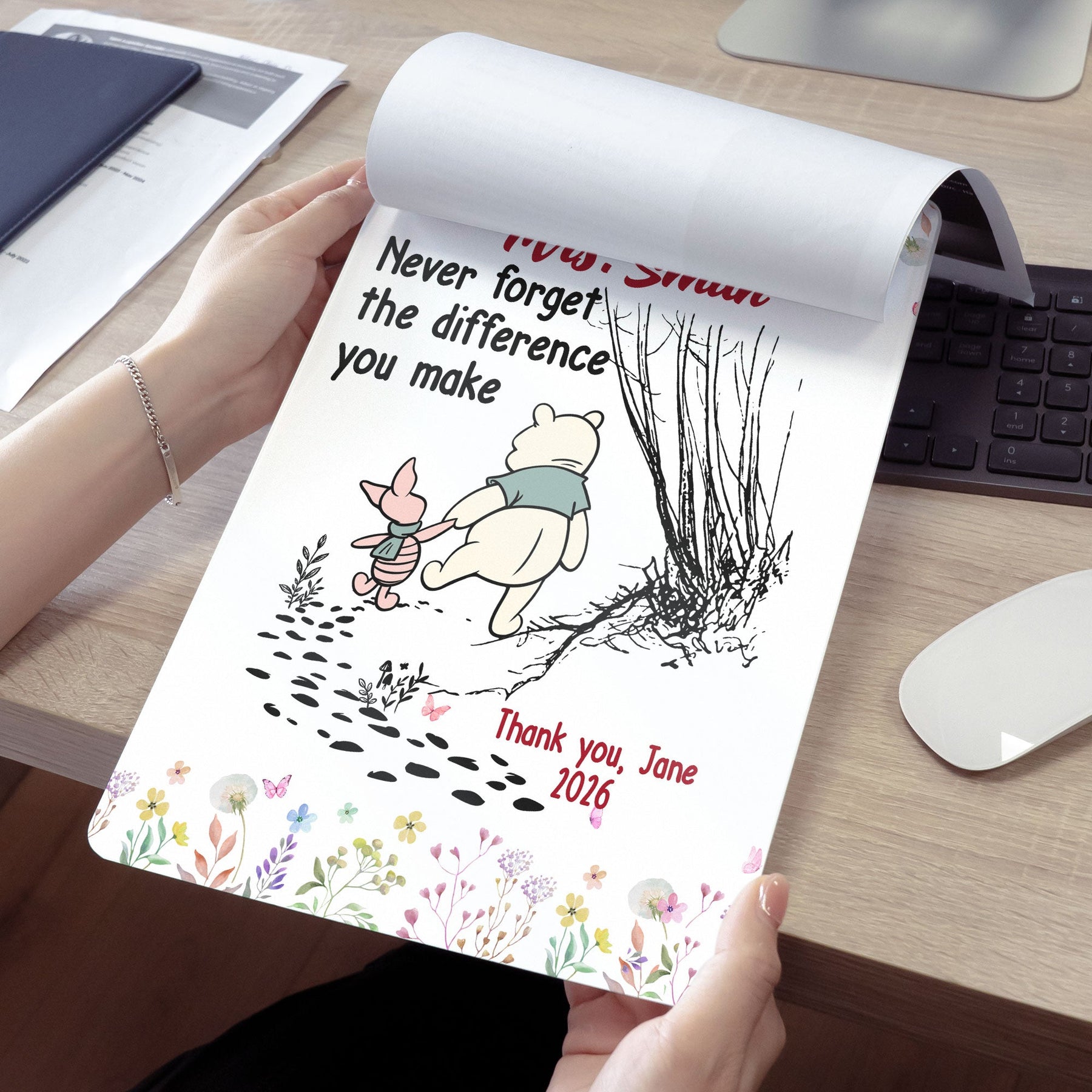 Never Forget The Difference You Make Teacher Gift - Personalized Clipboard