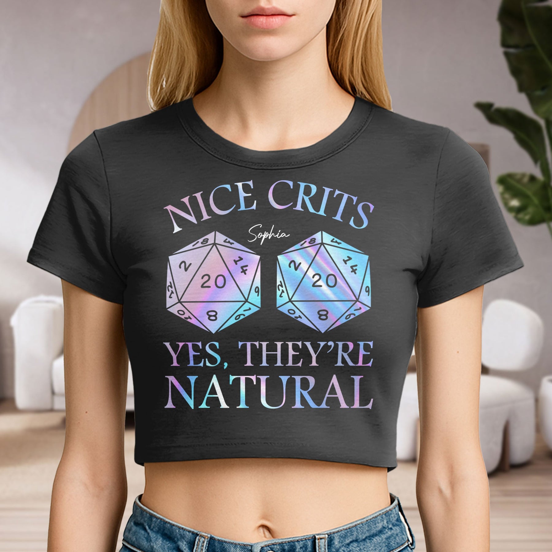 Nice Crits Yes They're Natural - Personalized Baby Tee