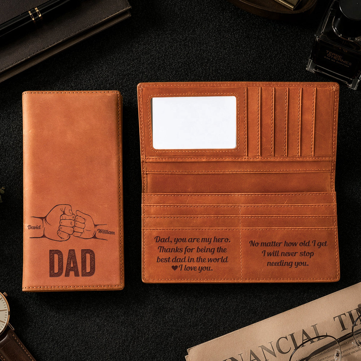 No Matter How Old I Get, I Will Never Stop Needing You - Personalized Wallet