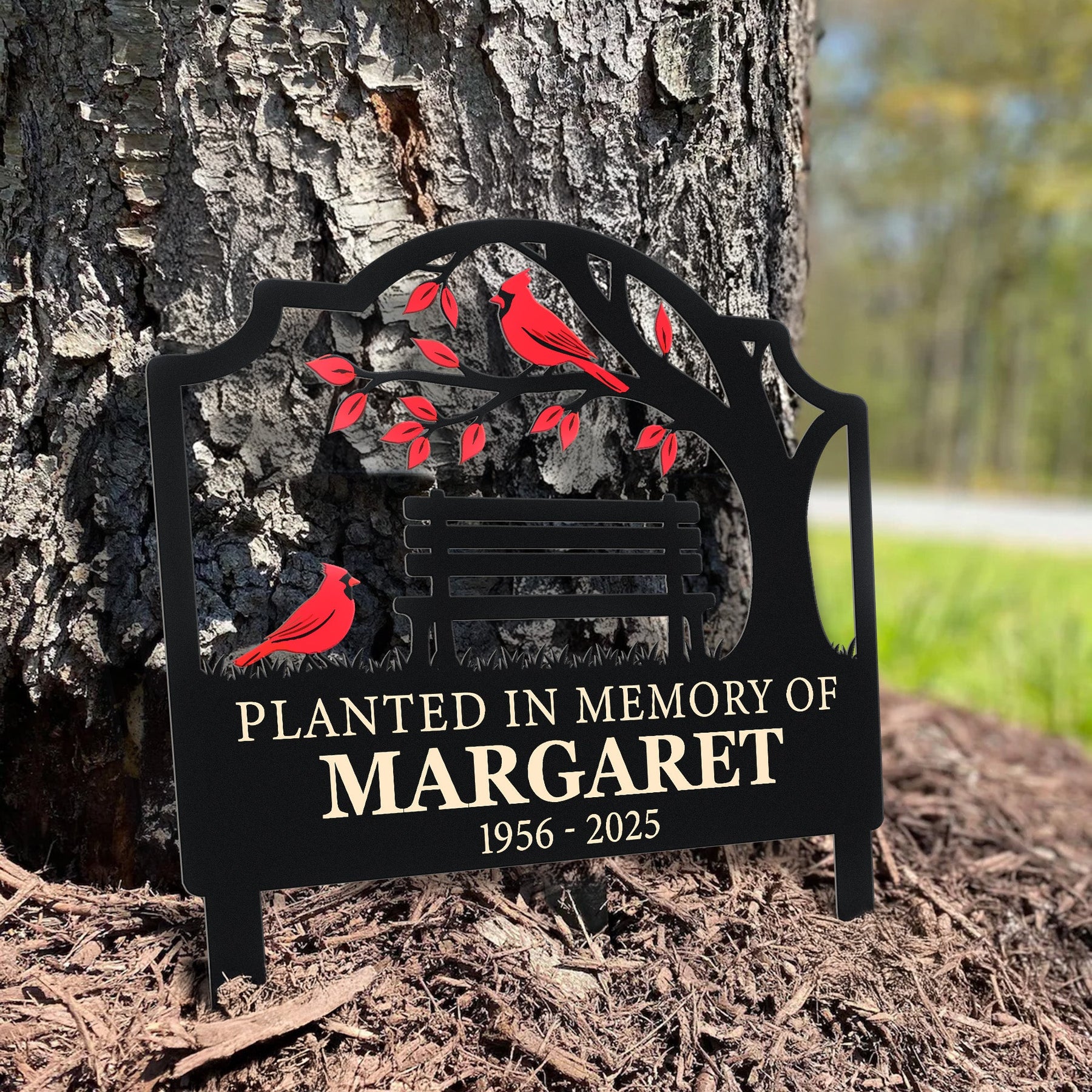 Not A Day Goes By That You Are Not Missed - Personalized Metal Garden Stake