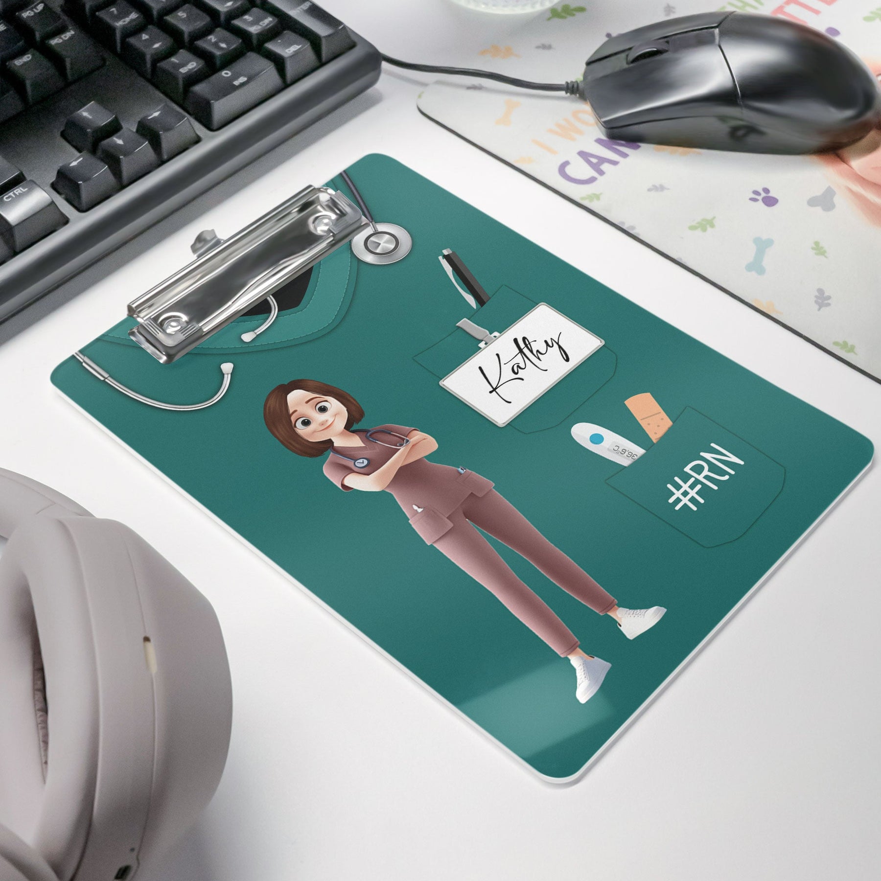 Nurse Life Custom Scrubs CNA RN LPN BSN - Personalized Acrylic Clipboard