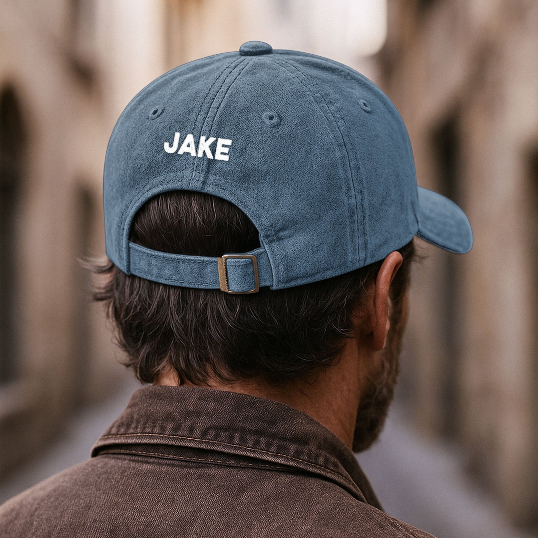 O-Fish-Ally Retired - Personalized Distressed Denim Cap