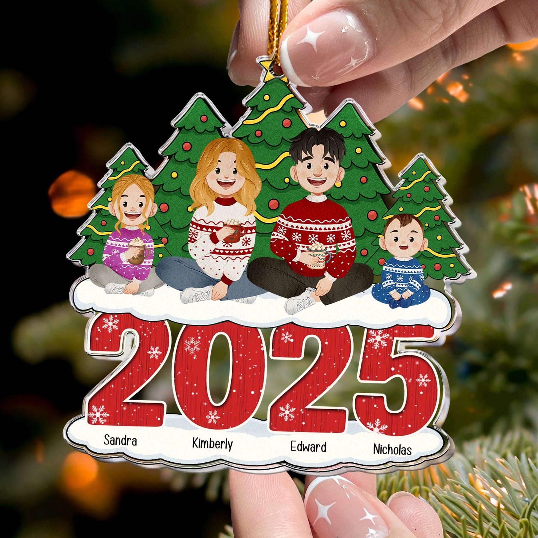 Our Family Christmas 2026 - Personalized Acrylic Ornament