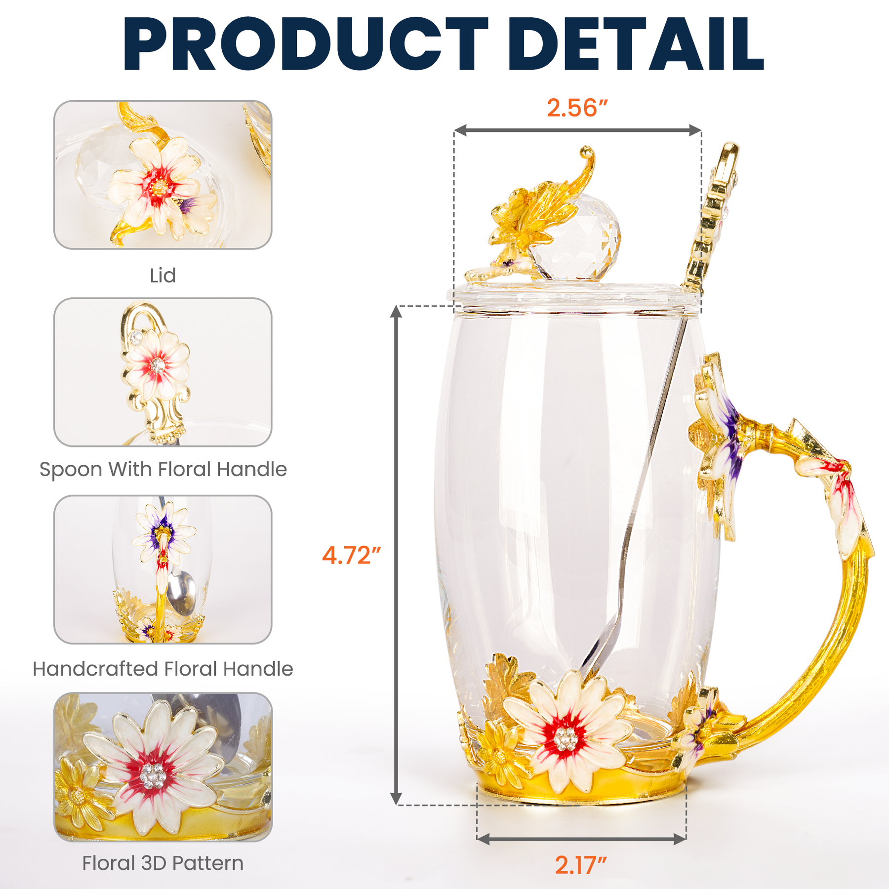 Our Lady Of Fatima Virgin Mary - Personalized Enamel Flower Tea Cup