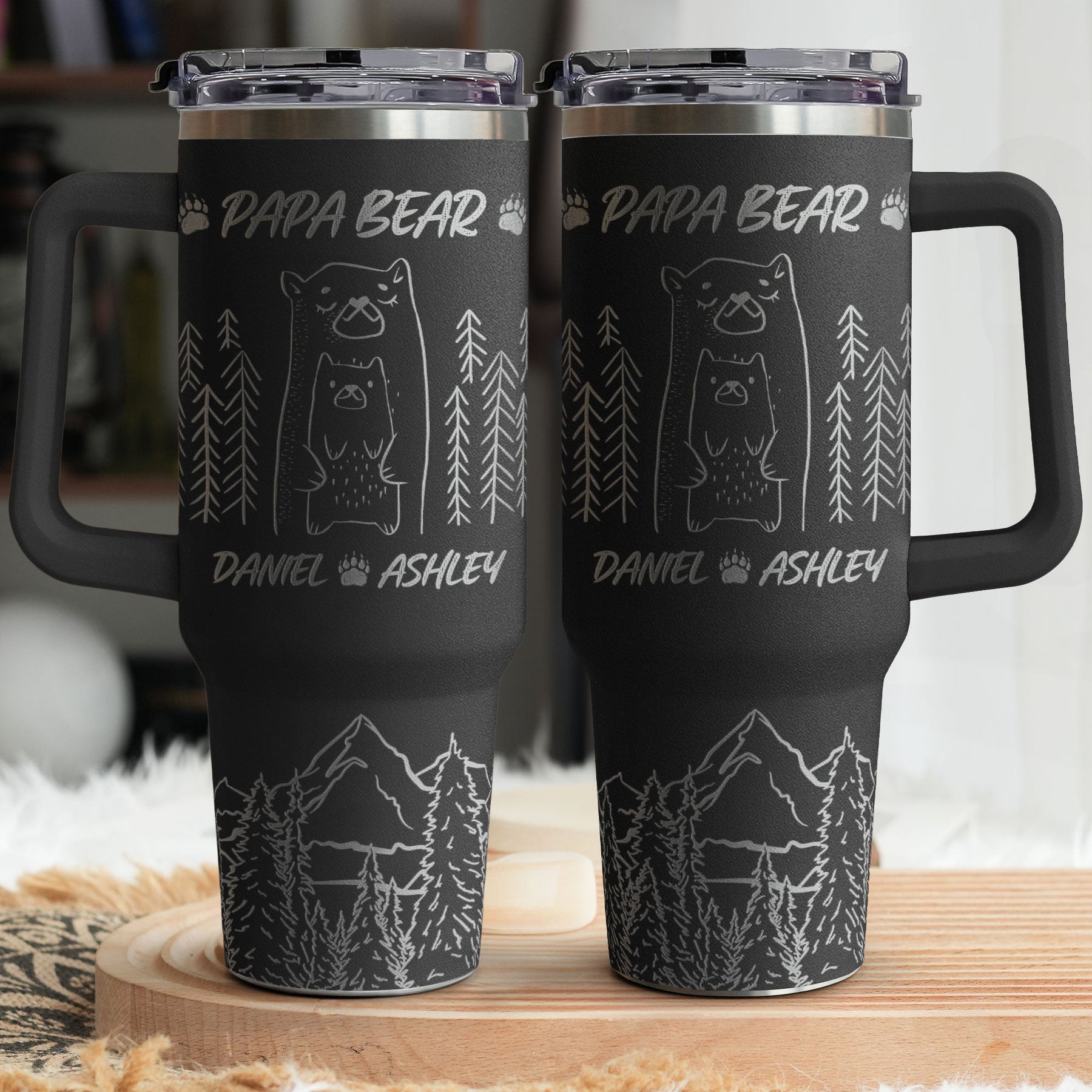 Papa Bear - Personalized 40oz Tumbler