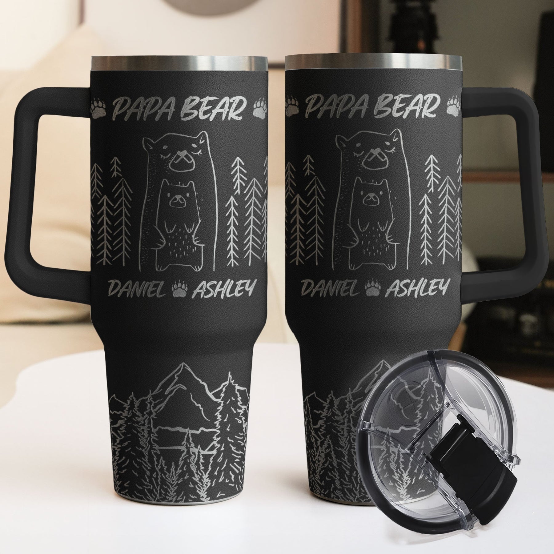 Papa Bear - Personalized 40oz Tumbler