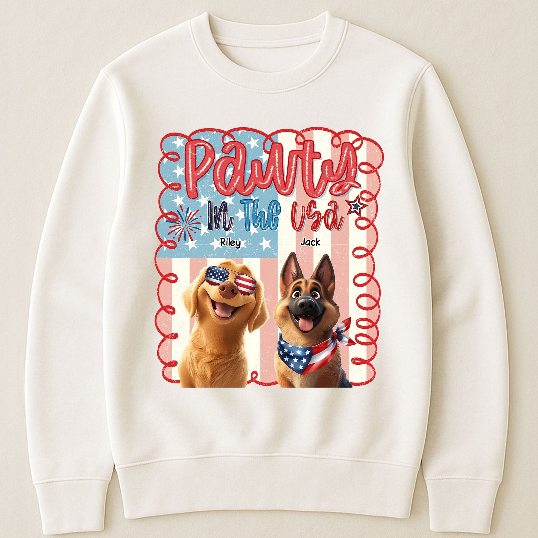 Pawty In The Usa - Personalized Shirt