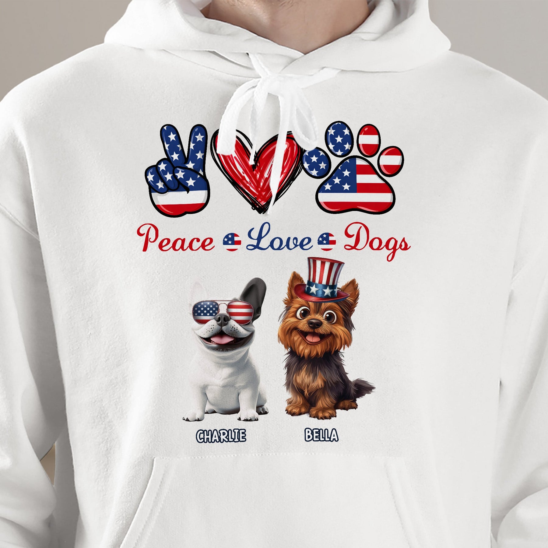 Peace Love Dogs - Personalized Shirt
