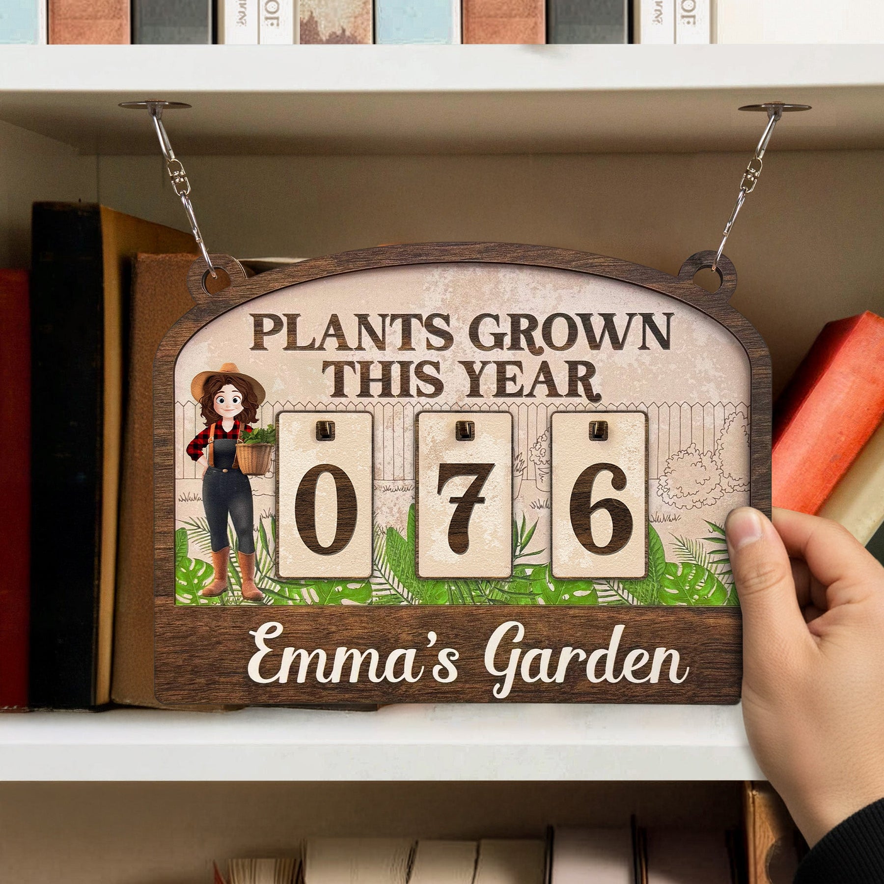 Plants Grown This Year - Personalized Gardening Tracker Sign
