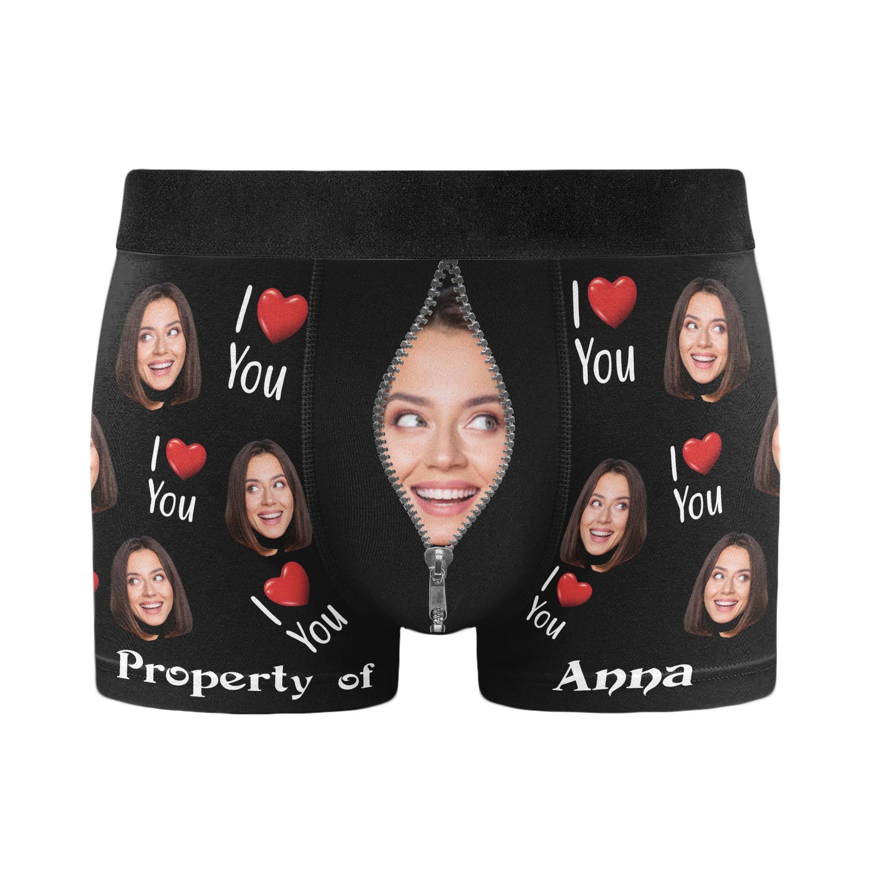 Property Of Girlfriends - Personalized Photo Men's Boxer Briefs - Birthday Gifts For Men, Him, Him, Boyfriend - Gift For Husband