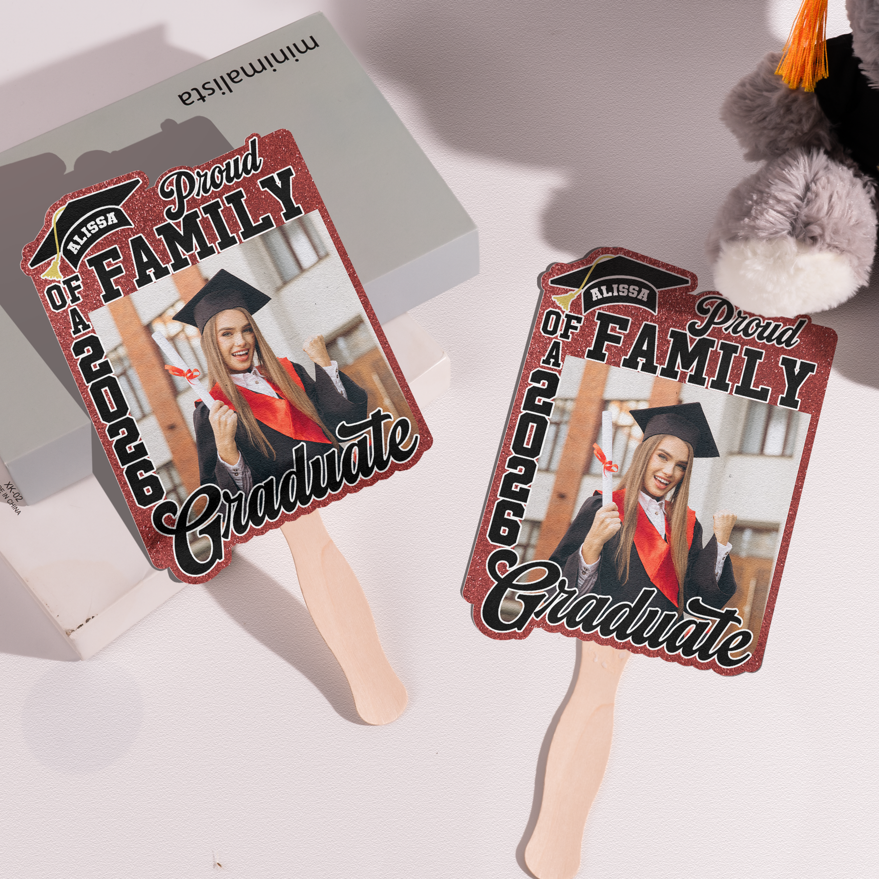 Proud Family Of Graduate - Custom Graduation Fan With Picture