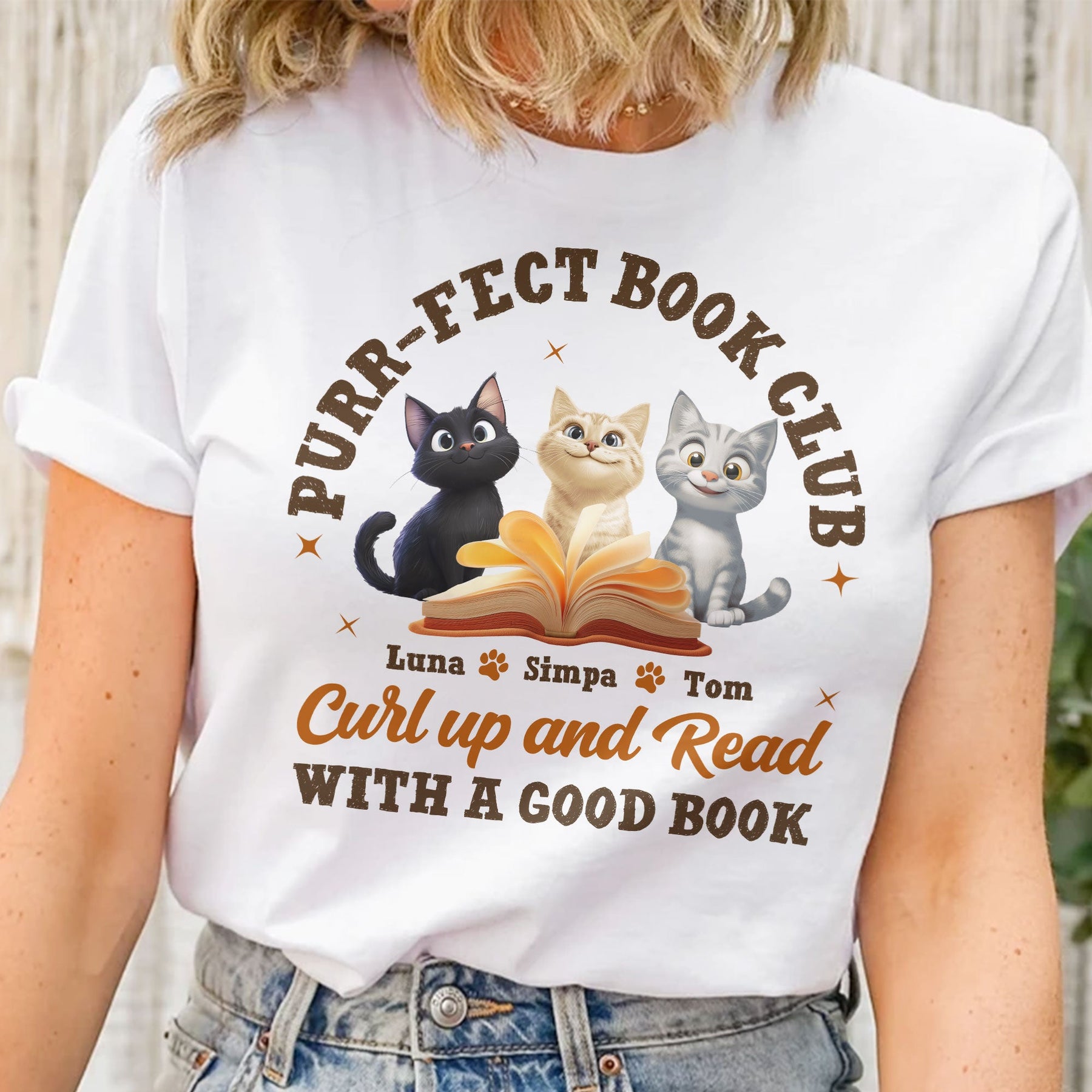 Purr-Fect Book Club - Personalized Shirt