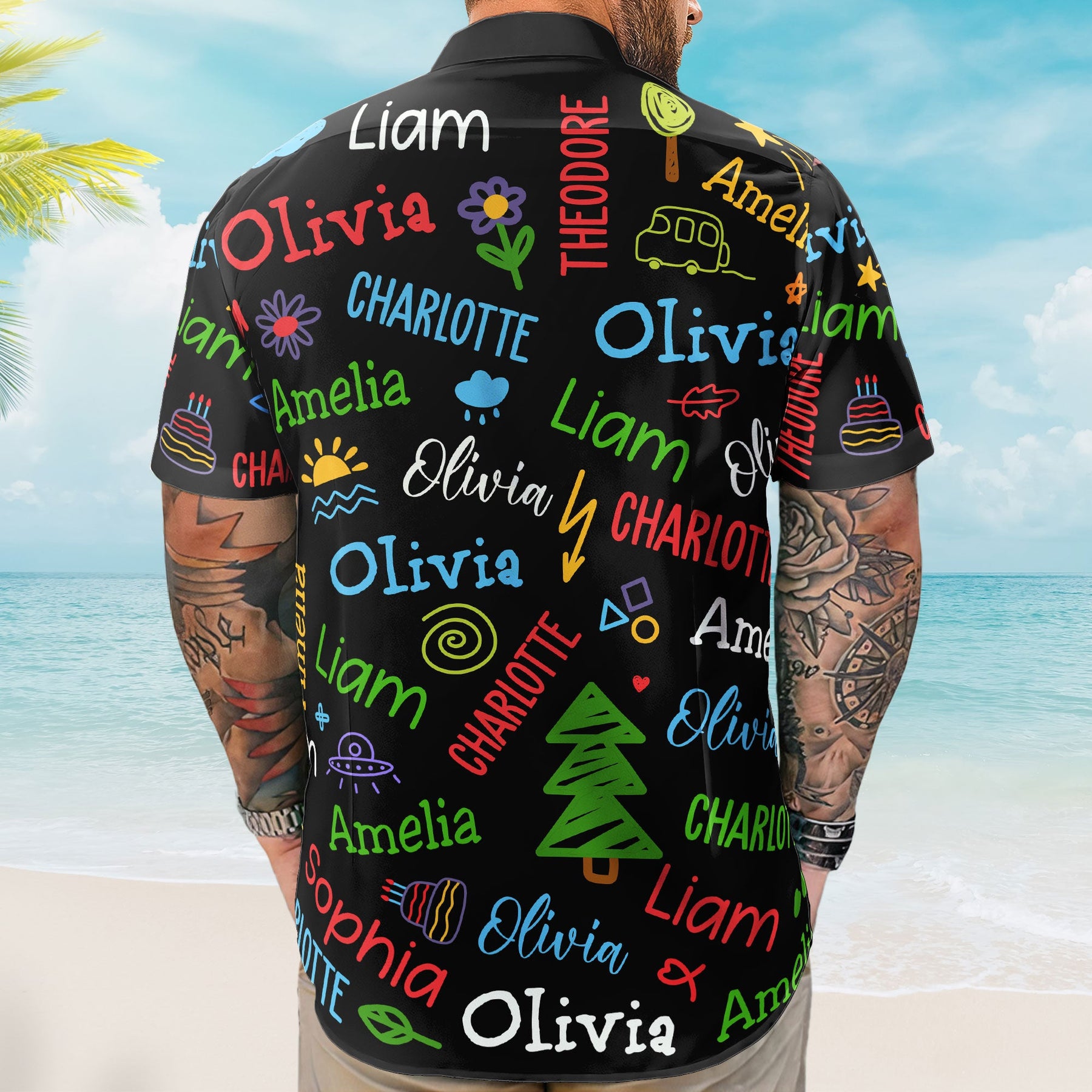 Reasons I Love Being A Papa - Personalized Hawaiian Shirt