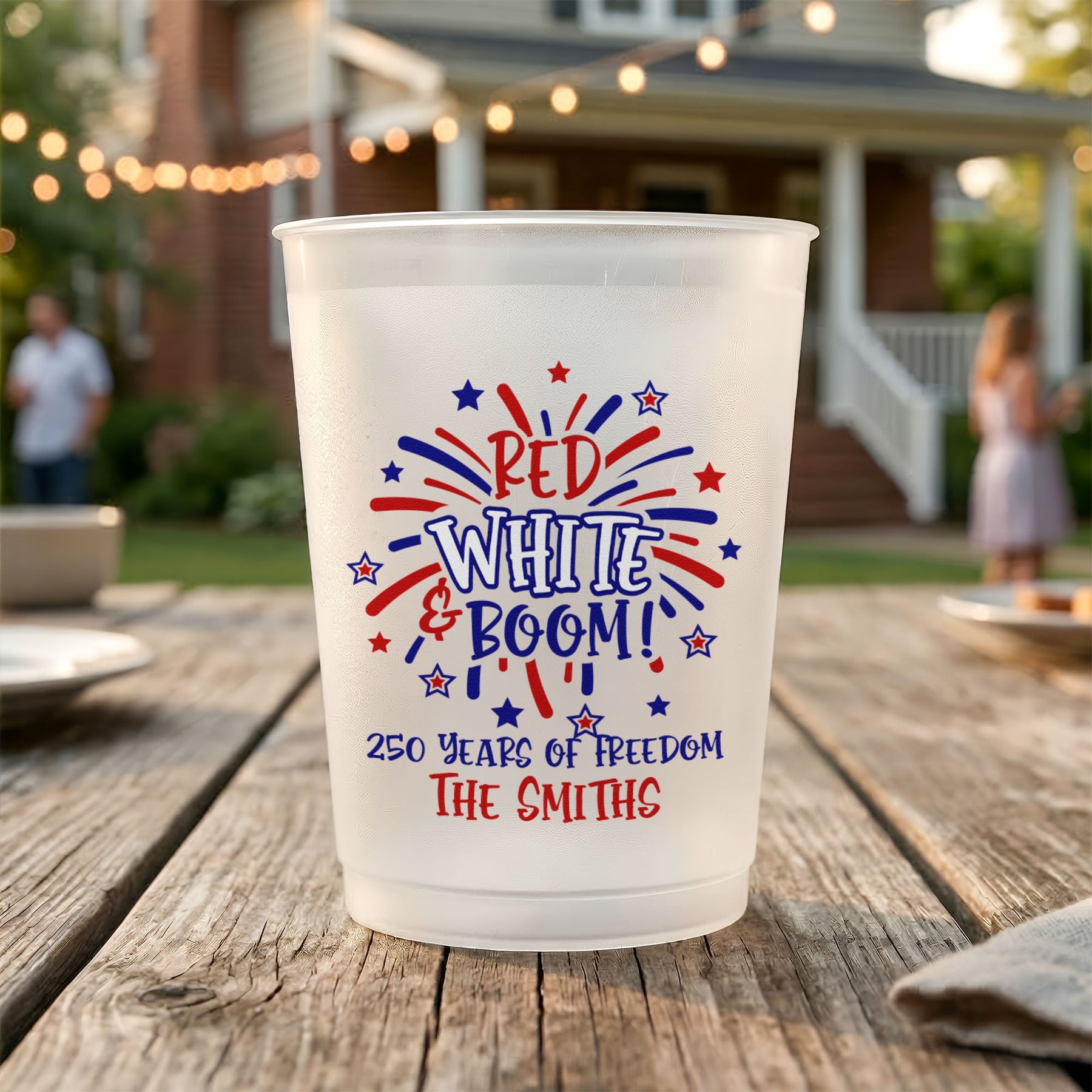 Red White & Boom - Personalized Cups
