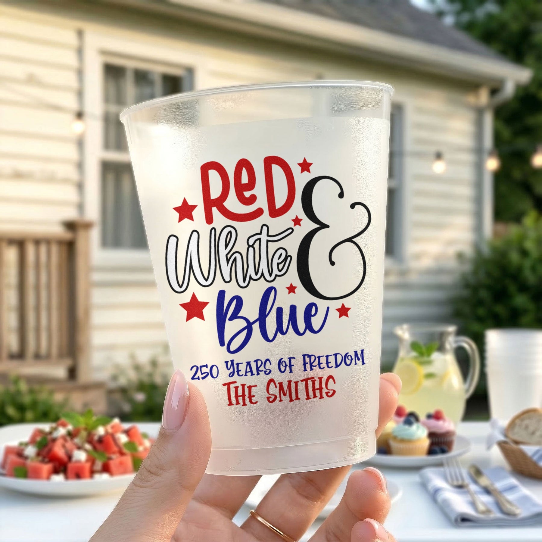 Red White & Boom - Personalized Cups