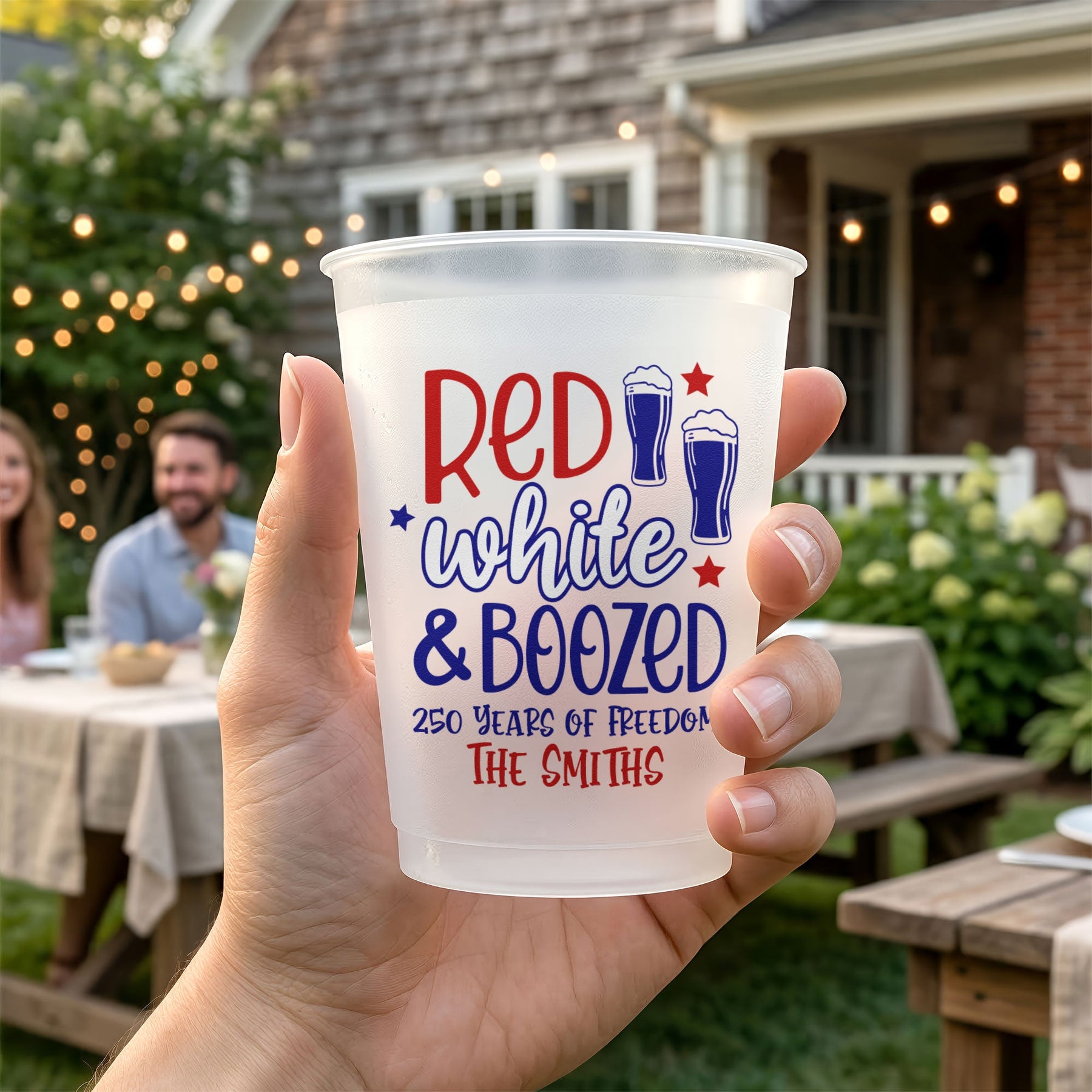 Red White & Boom - Personalized Cups