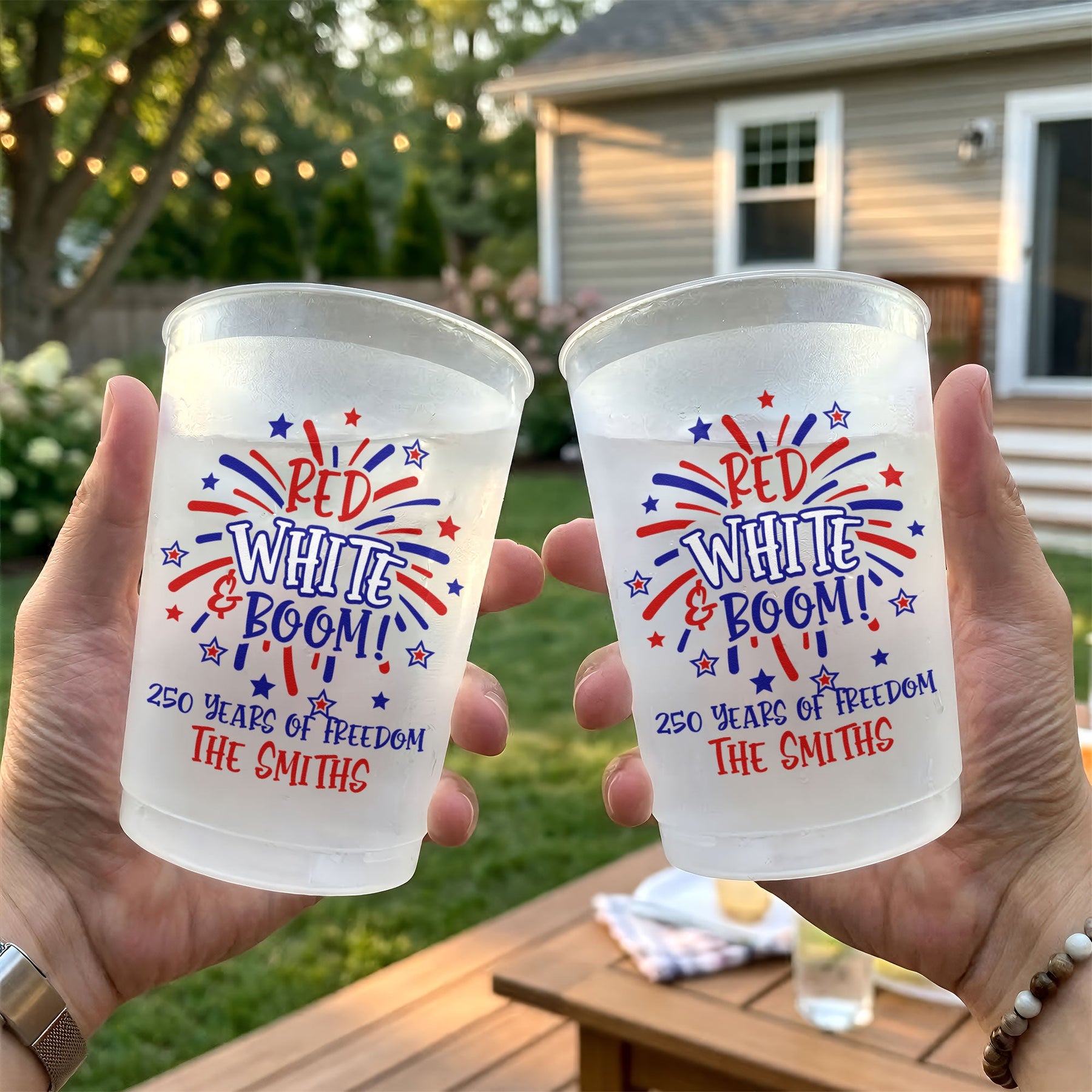 Red White & Boom - Personalized Cups