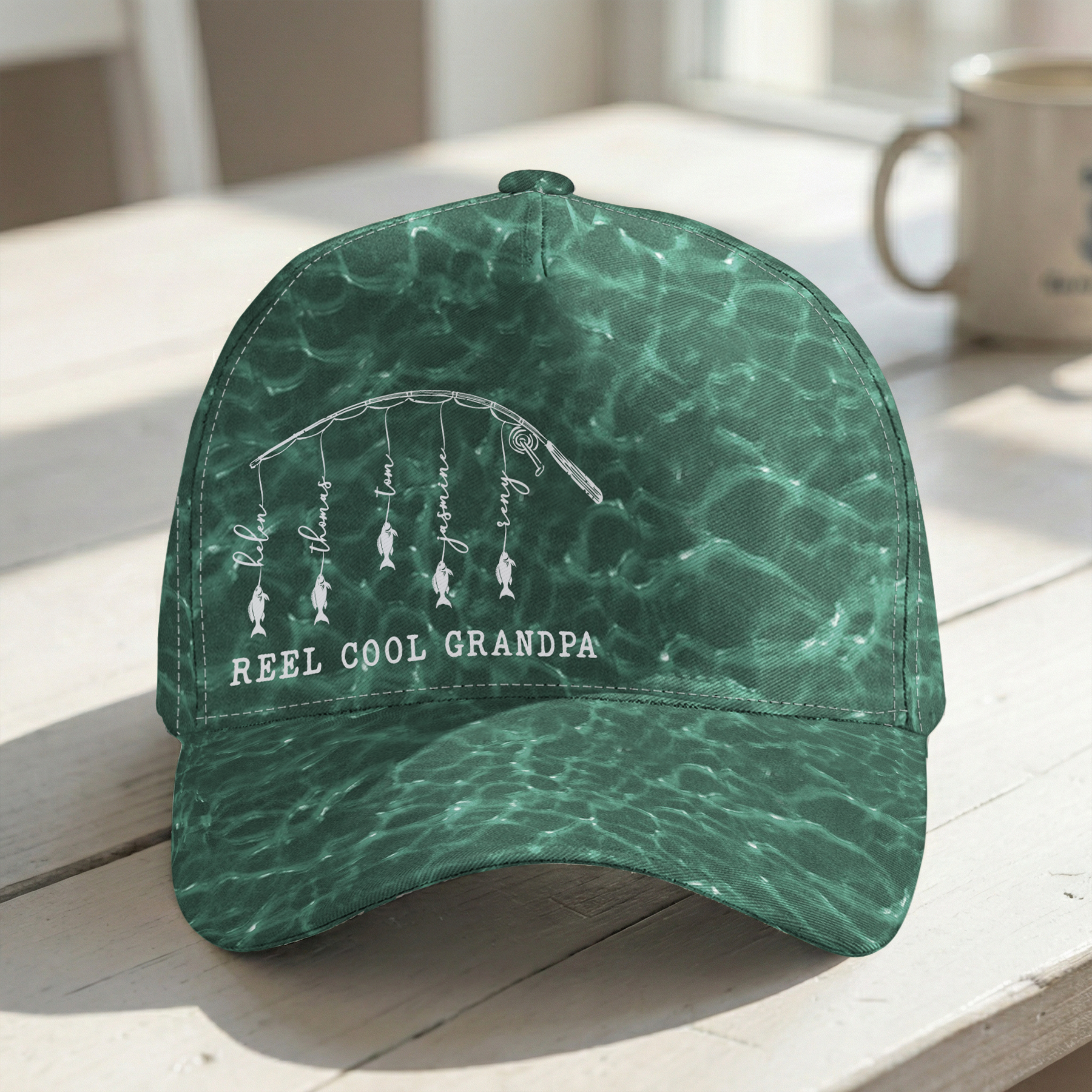 Reel Cool Dad, Grandpa - Personalized Cap