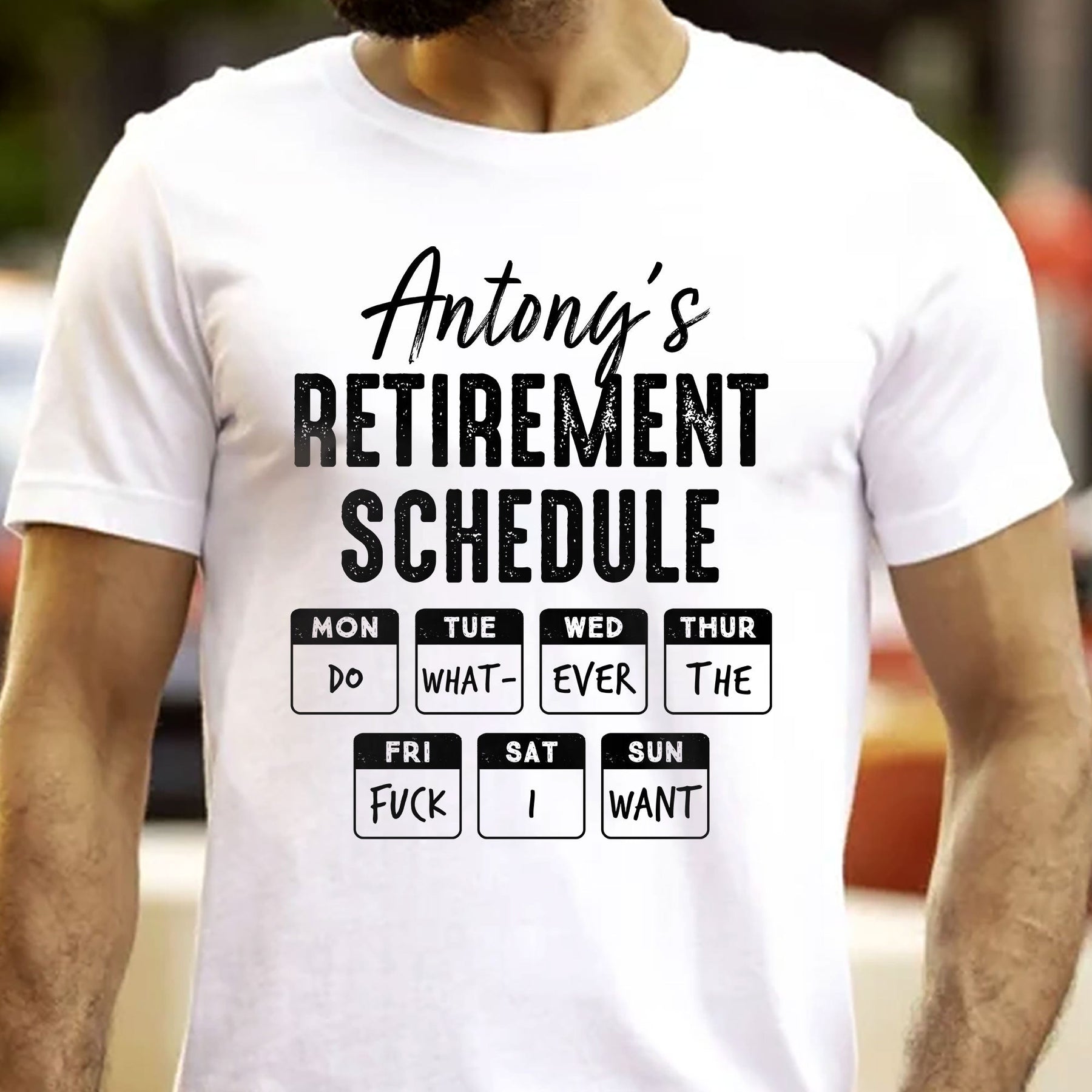 Retirement Schedule Do What Ever The Fck I Want - Custom Gift Set