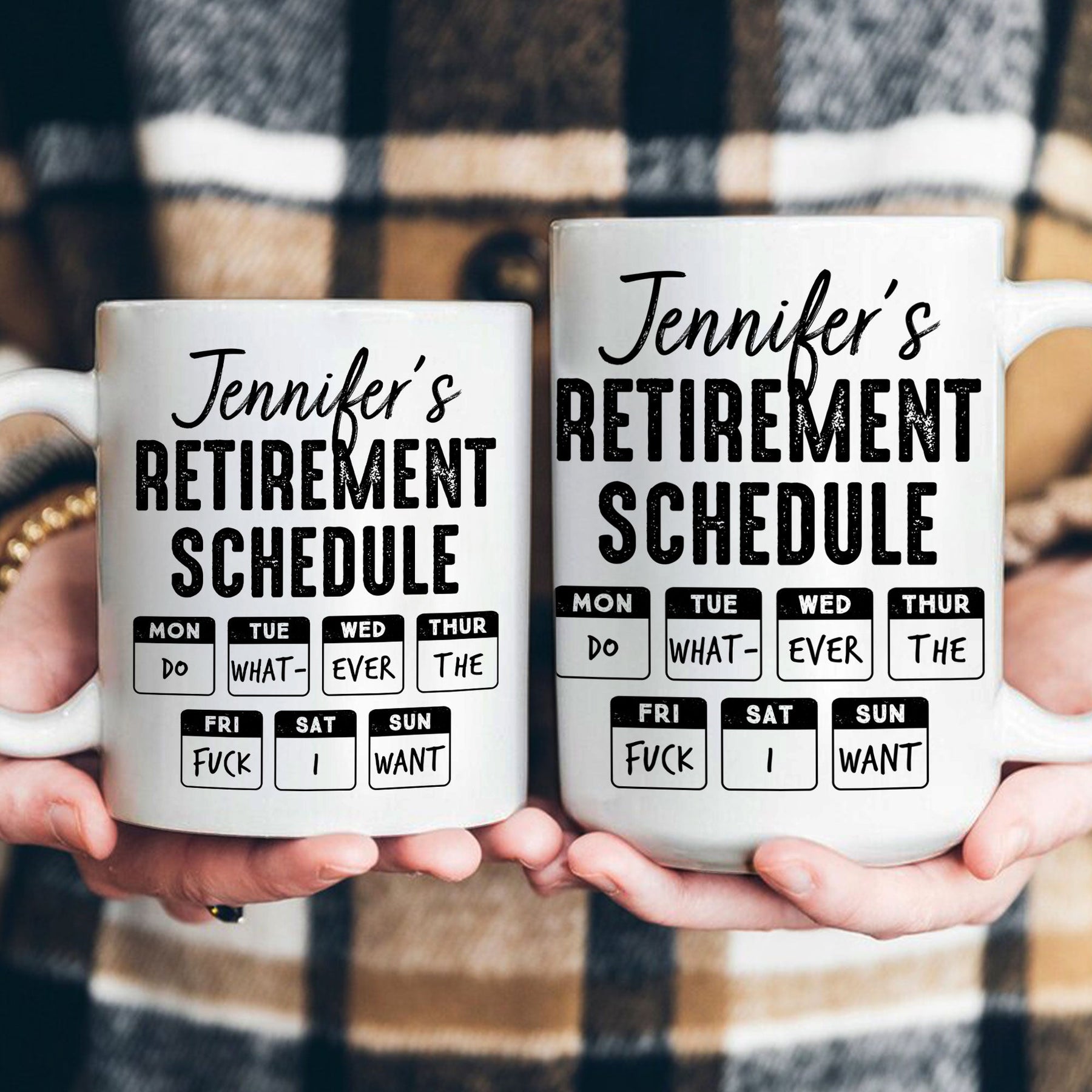 Retirement Schedule Do What Ever The Fck I Want - Custom Gift Set