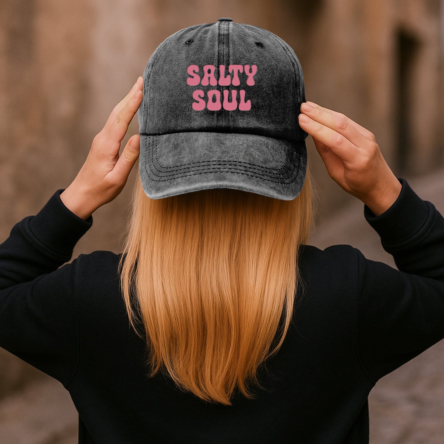 Salty Soul Summer - Personalized Distressed Hat