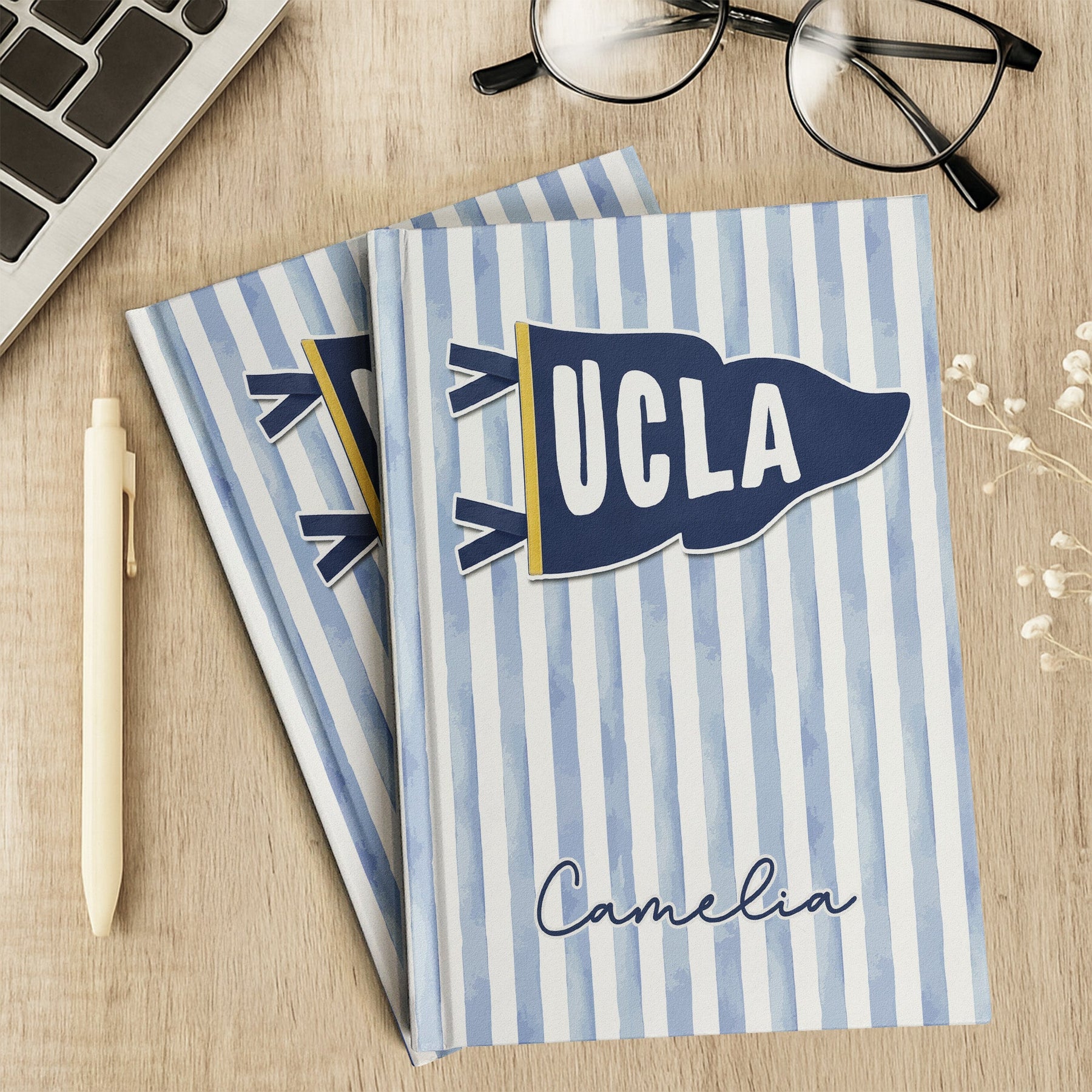 School Pennant Flag - Personalized Journal