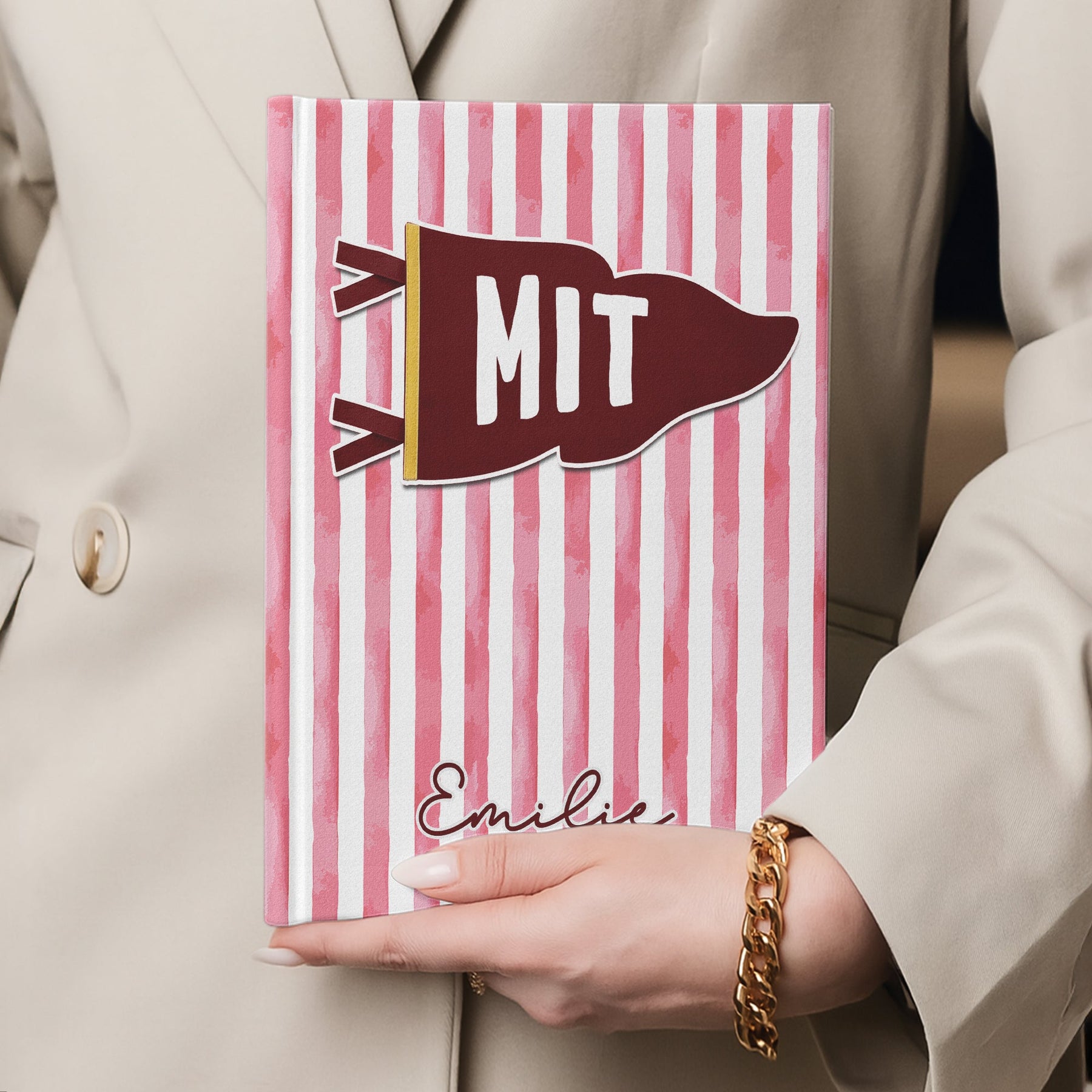 School Pennant Flag - Personalized Journal