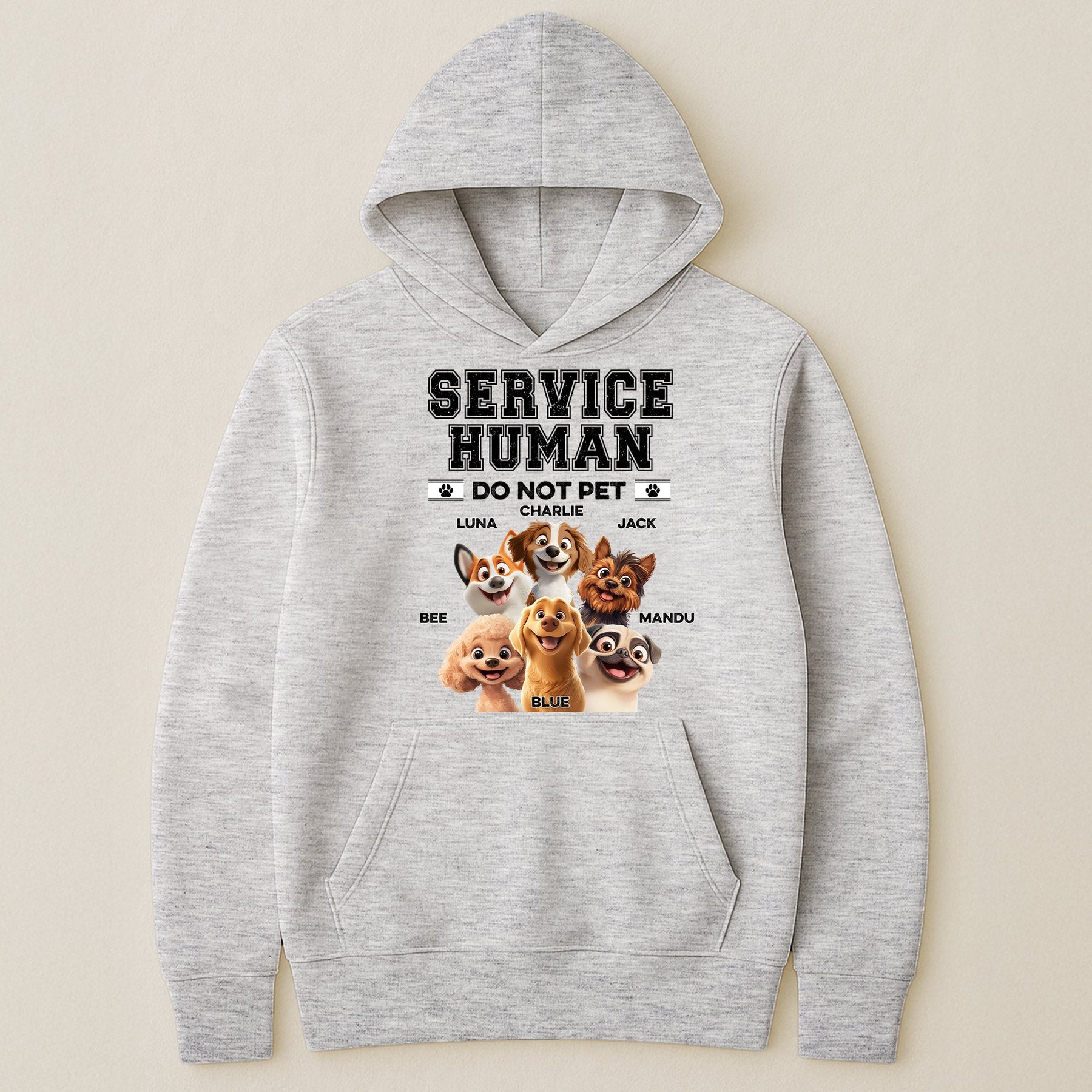Service Human Do Not Pet Funny - Personalized Shirt