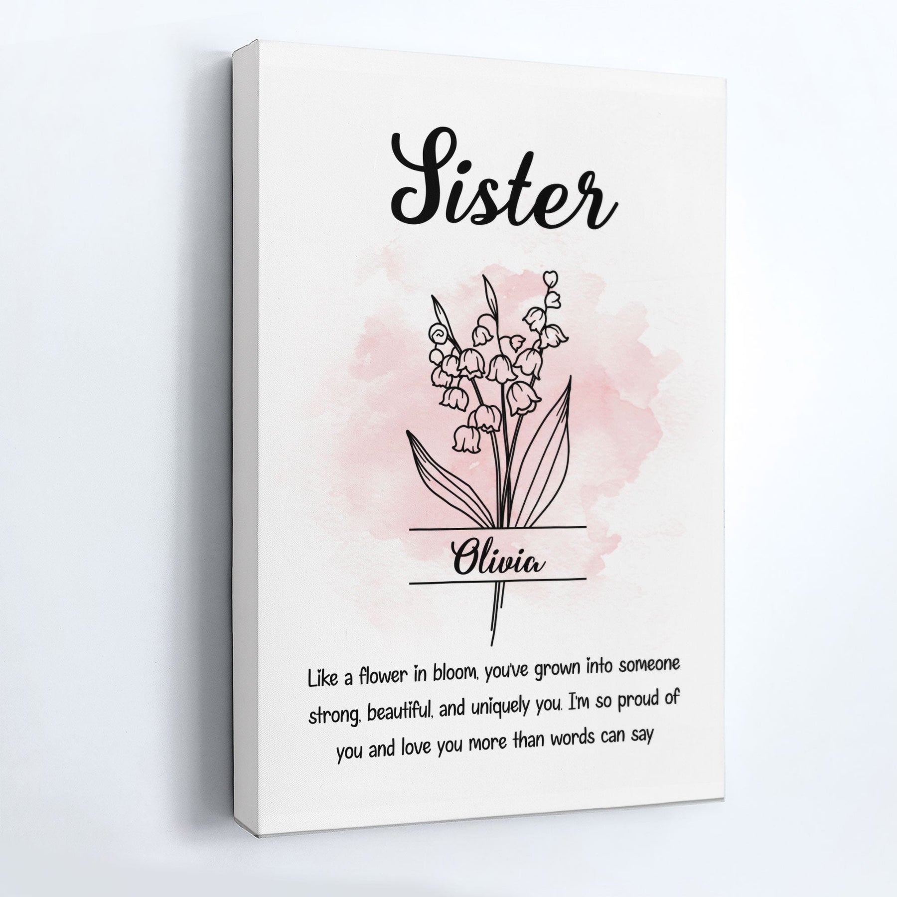 Sister Like A Flower In Bloom - Personalized Poster/Canvas