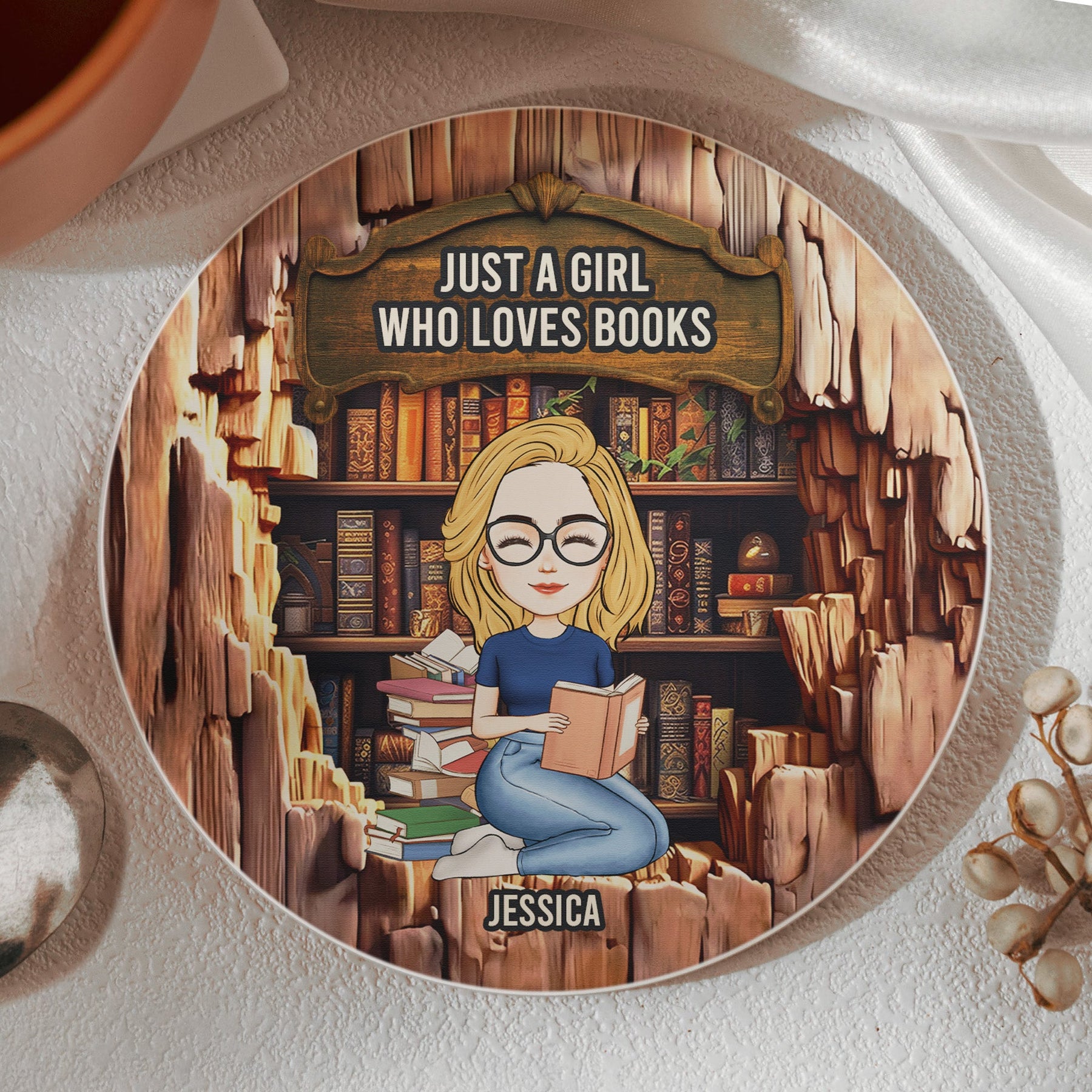 So Many Books So Little Time - Personalized Coaster